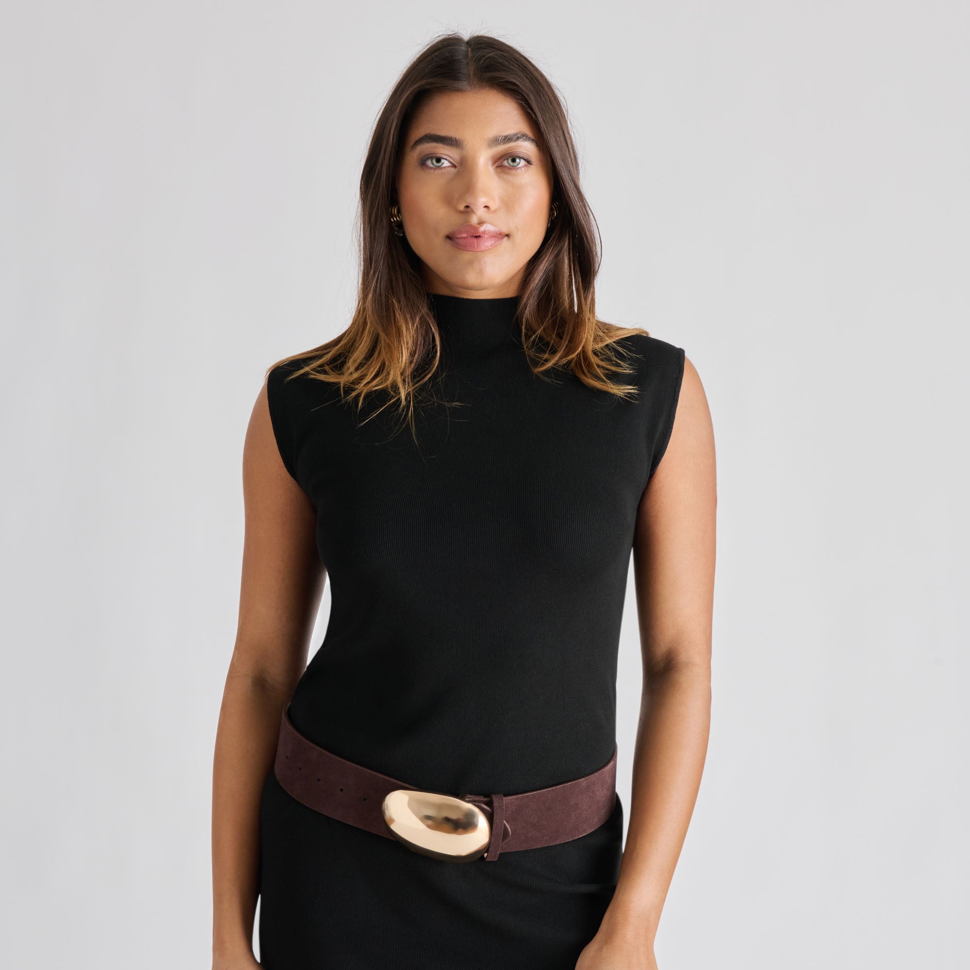 BUBBLE BUCKLE BELT MAHOGANY GOLD - Image 2