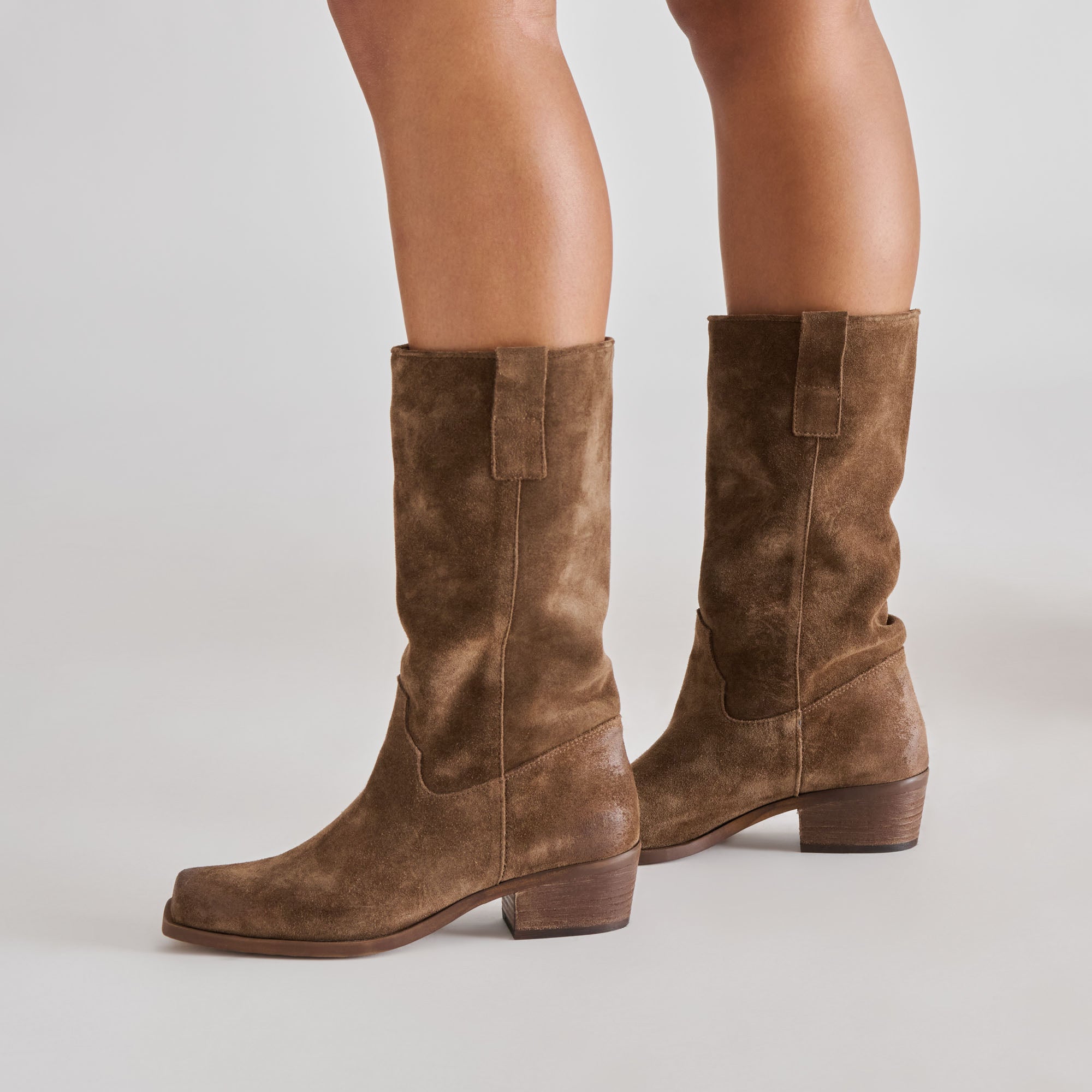 ROMIE BOOTS CHOCOLATE SUEDE - Image 3