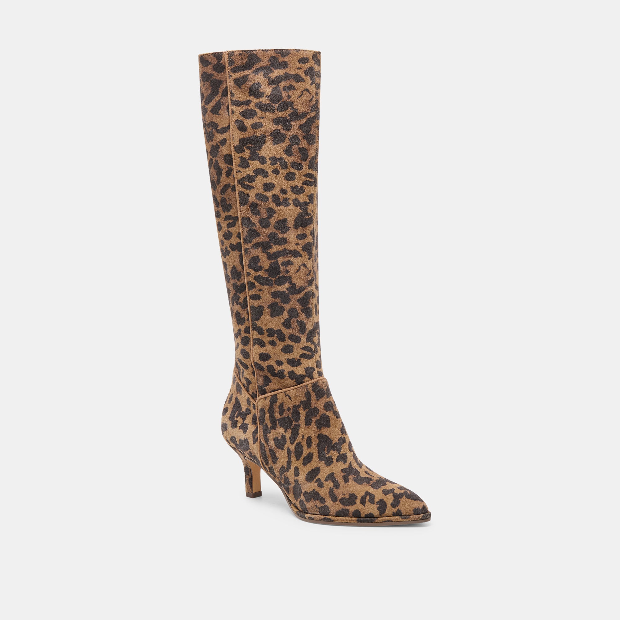 ALDY BOOTS BROWN LEOPARD PRINTED SUEDE - Image 2