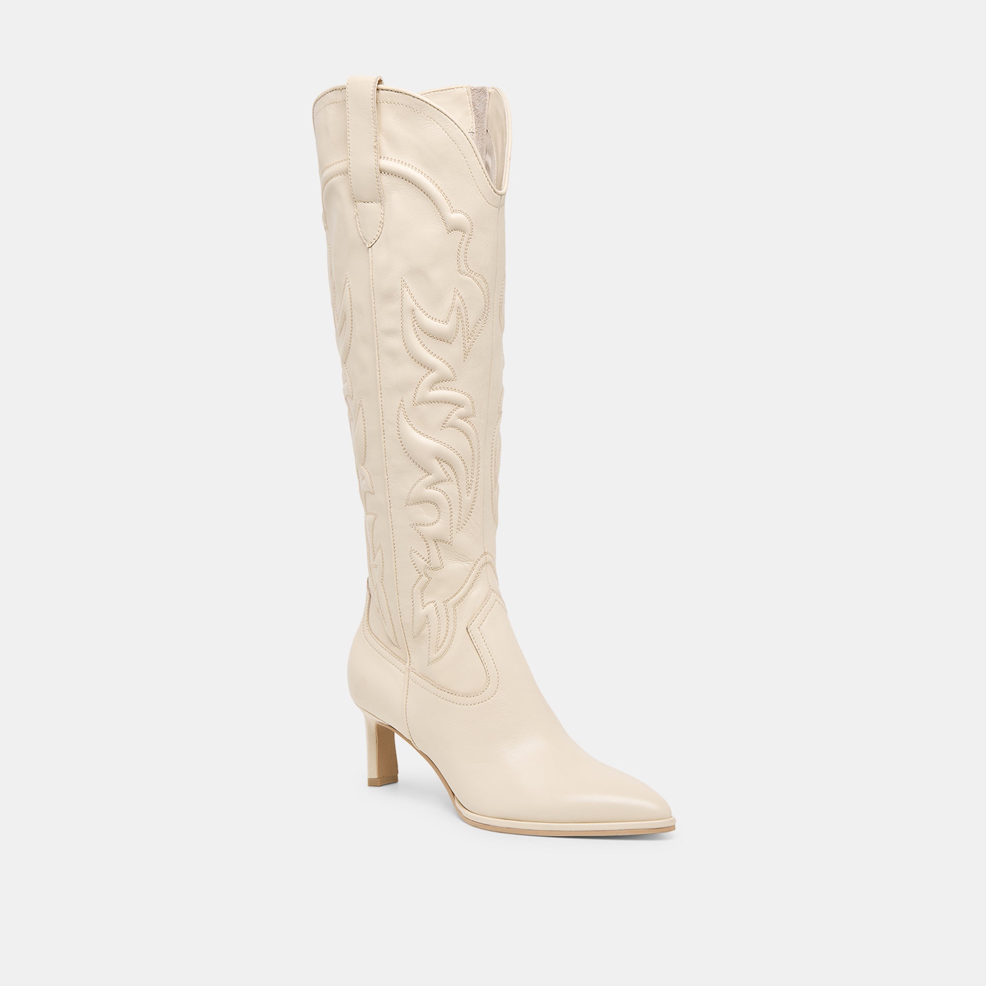 ALISA BOOTS CREME LEATHER - Image 3