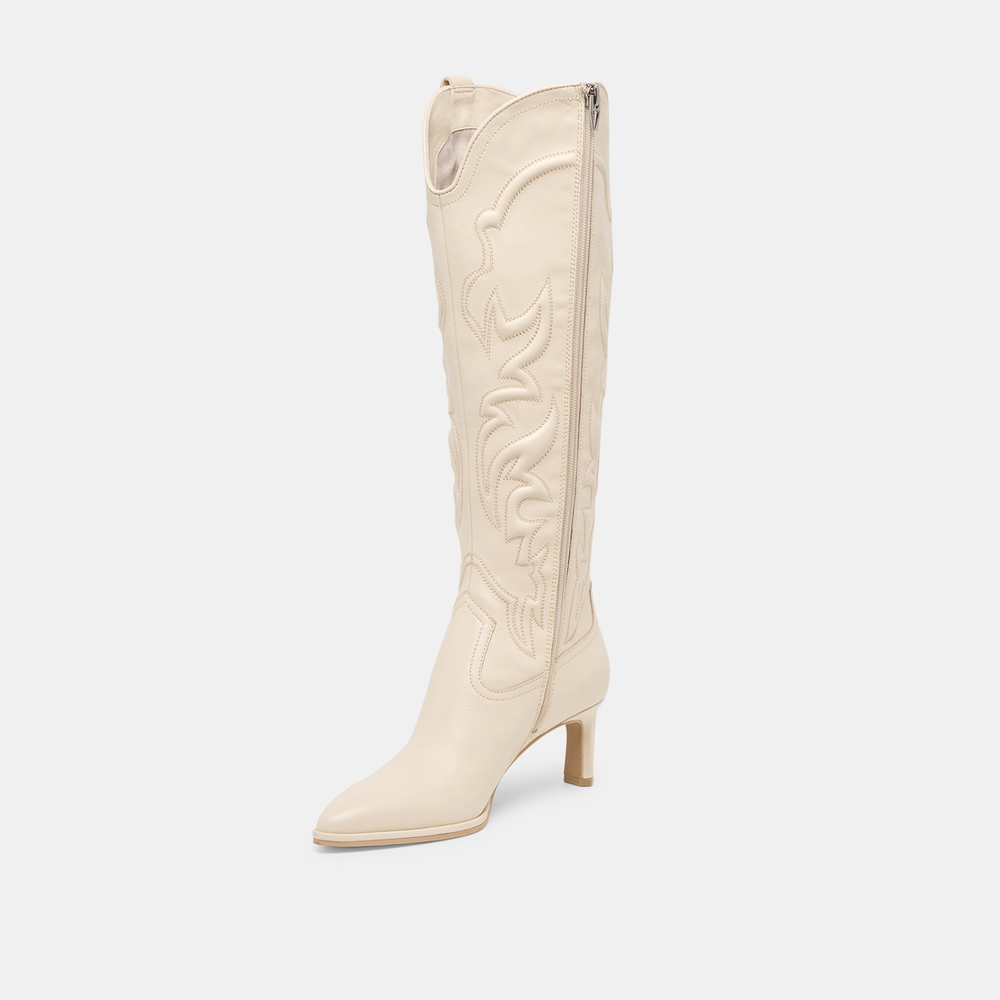 ALISA BOOTS CREME LEATHER - Image 7
