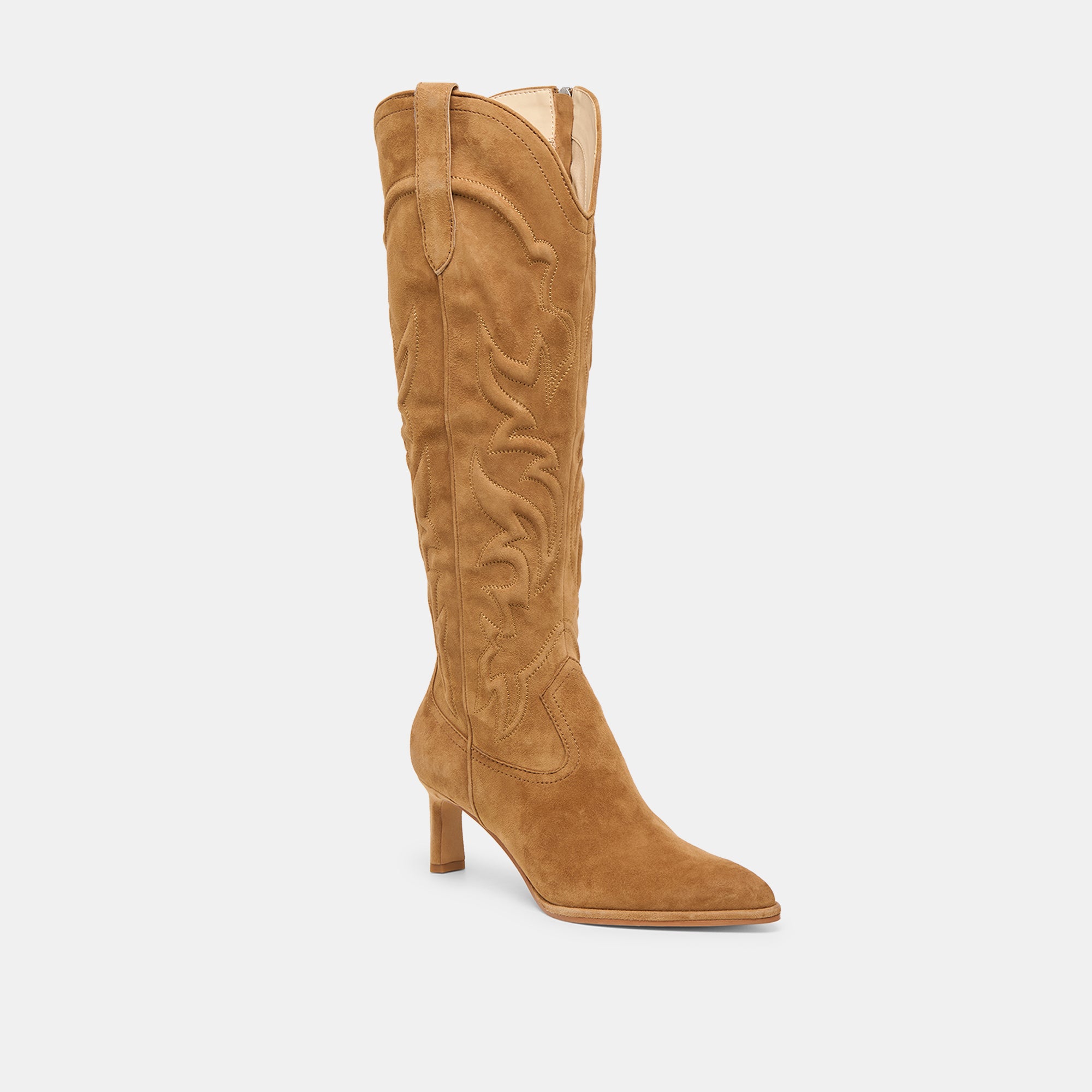 ALISA BOOTS LT BROWN SUEDE - Image 2