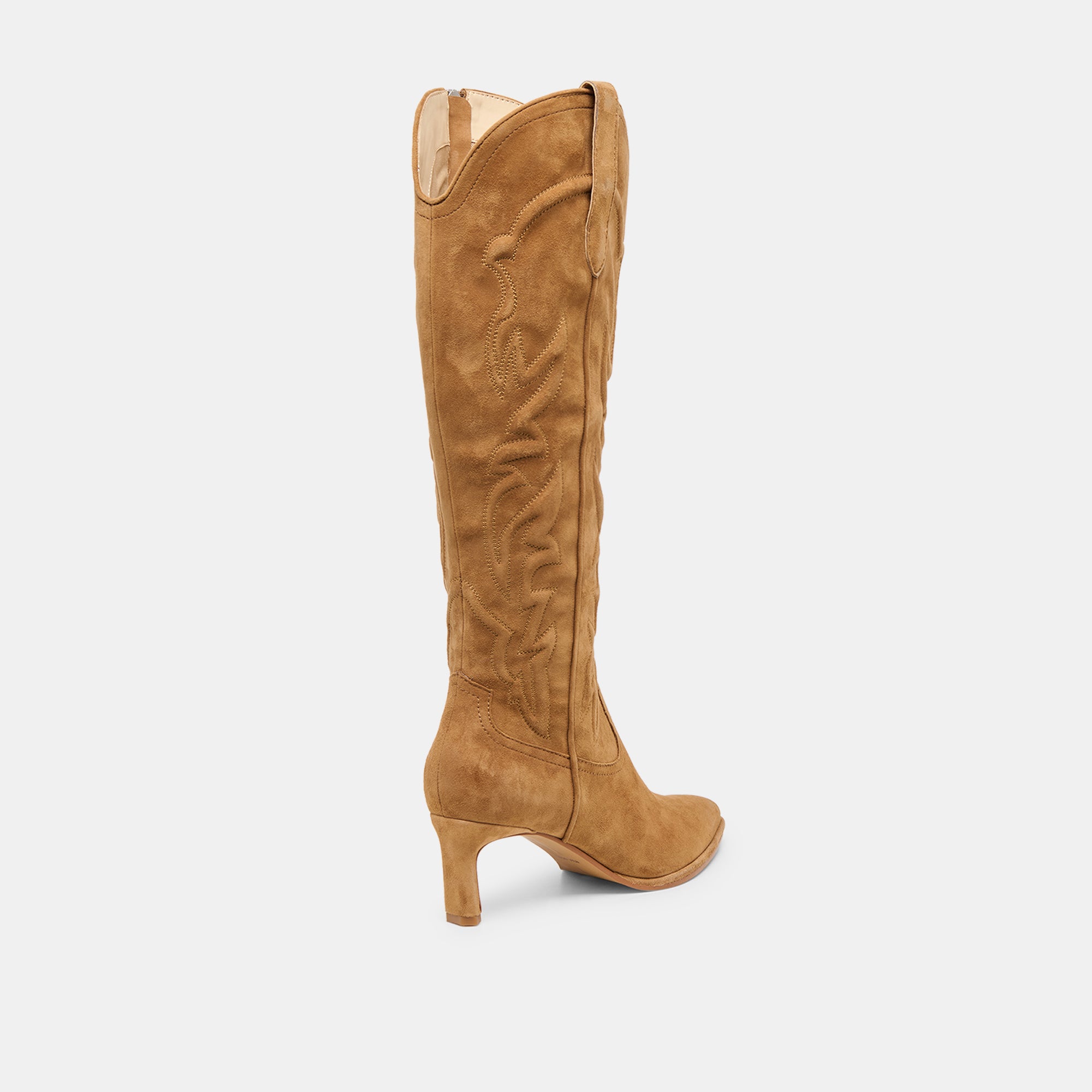 ALISA BOOTS LT BROWN SUEDE - Image 3