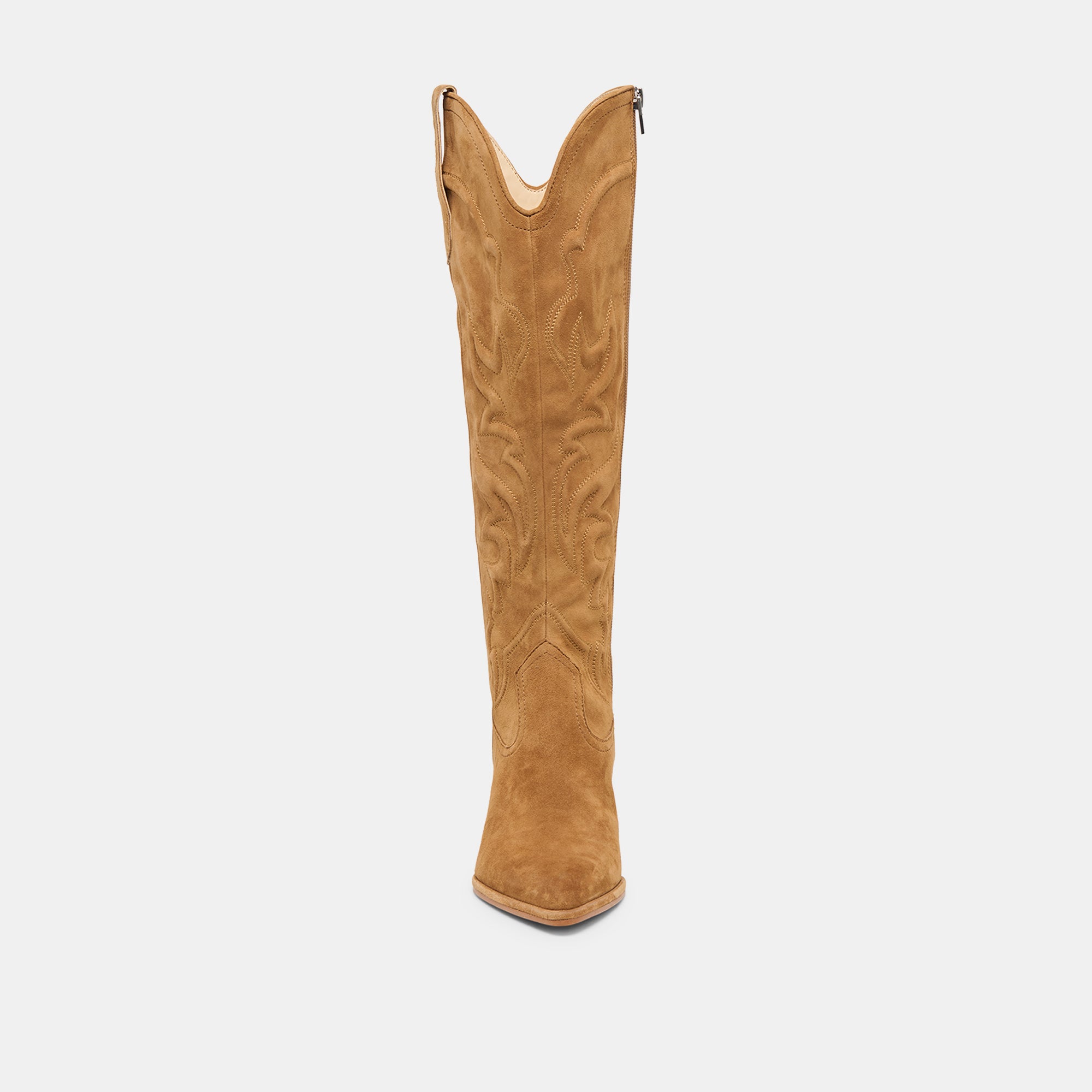 ALISA BOOTS LT BROWN SUEDE - Image 6
