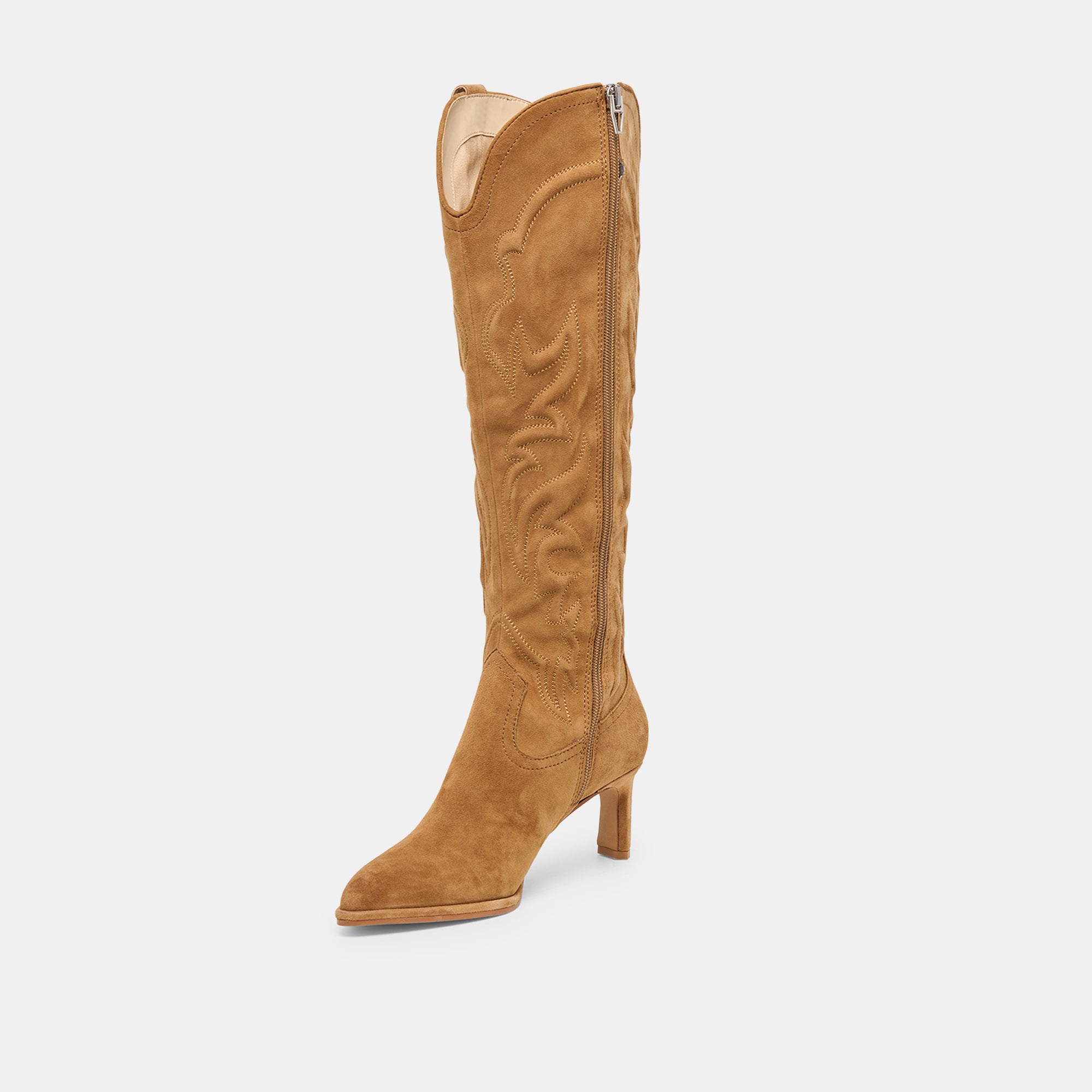 ALISA BOOTS LT BROWN SUEDE - Image 4