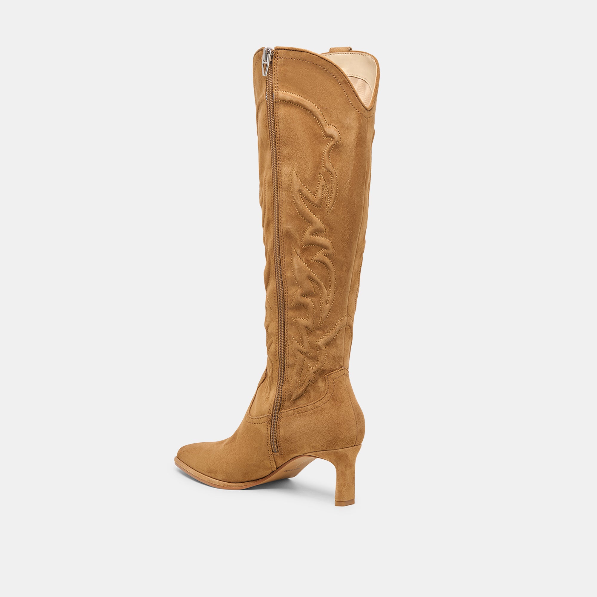 ALISA BOOTS LT BROWN SUEDE - Image 5