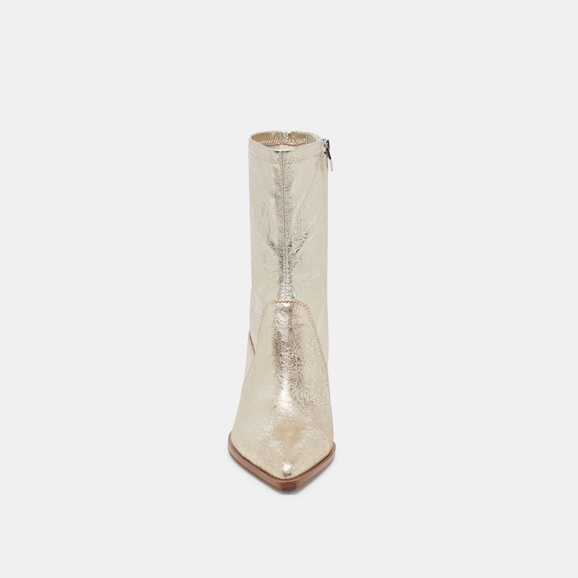 ARYA WIDE CALF BOOTS LIGHT GOLD DISTRESSED LEATHER - Image 7