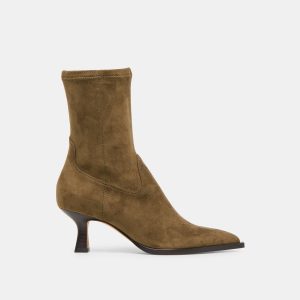 ARYA BOOTS OLIVE STELLA SUEDE
