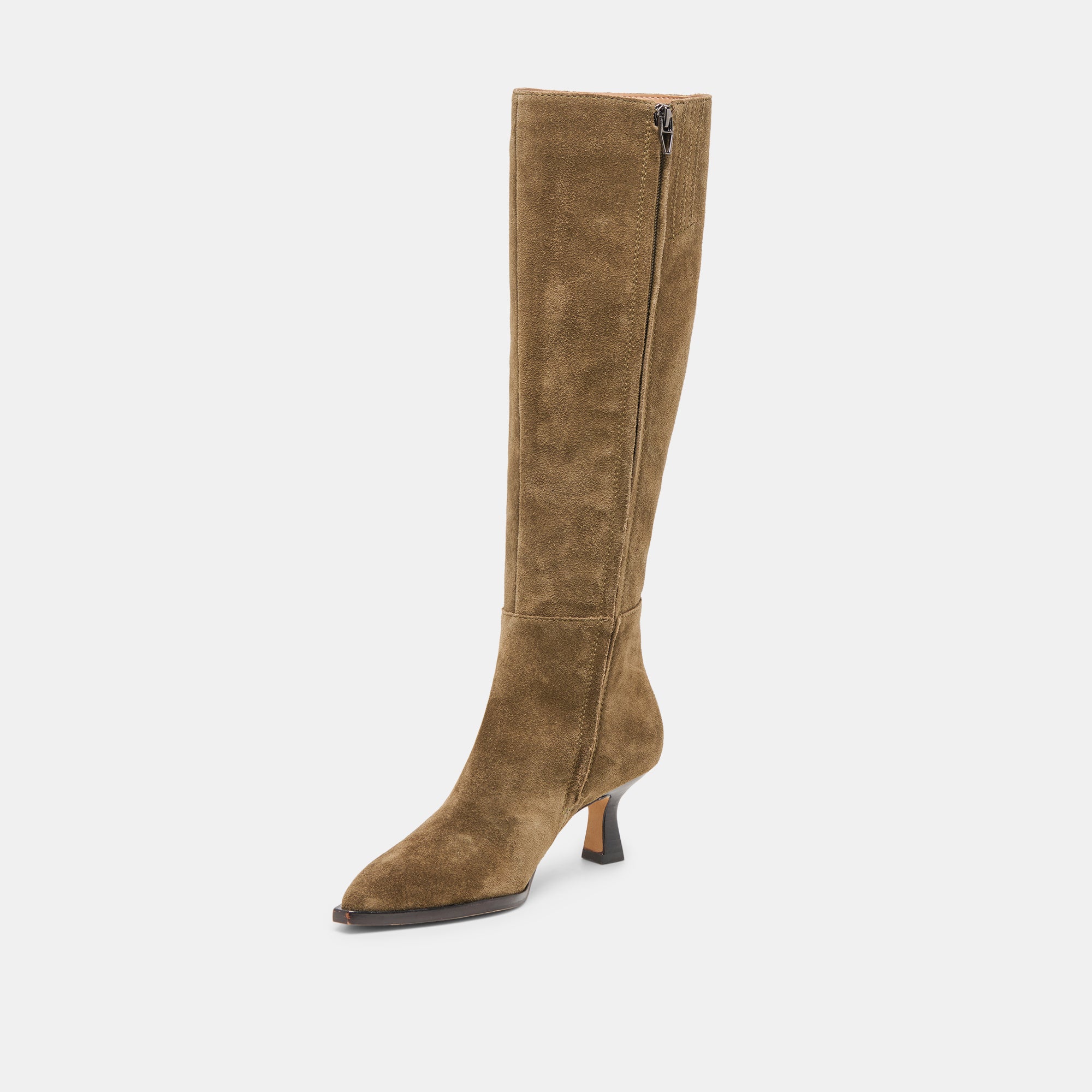 AUGGIE WIDE CALF BOOTS OLIVE SUEDE - Image 4