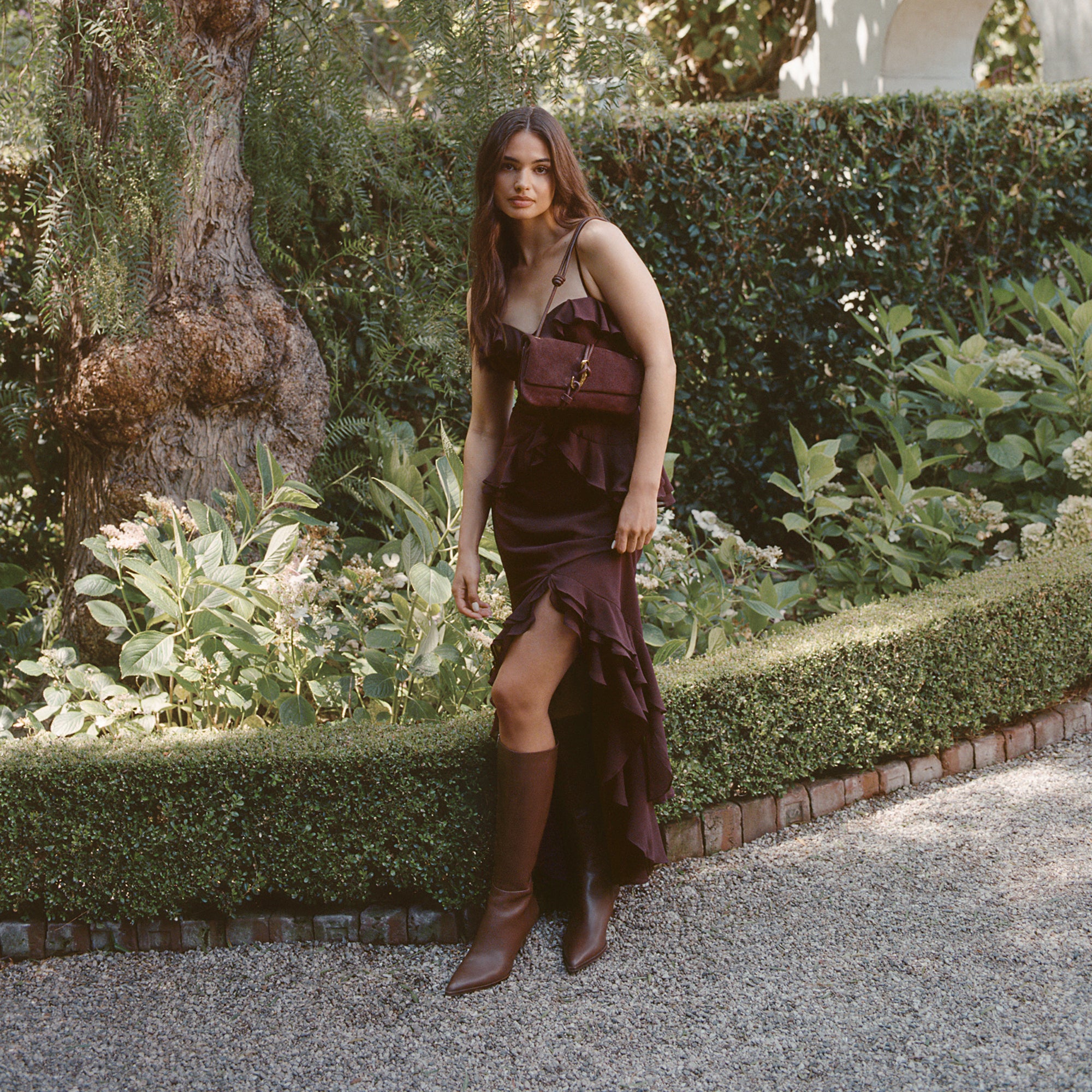 AUGGIE NARROW CALF BOOTS CHOCOLATE LEATHER - Image 4