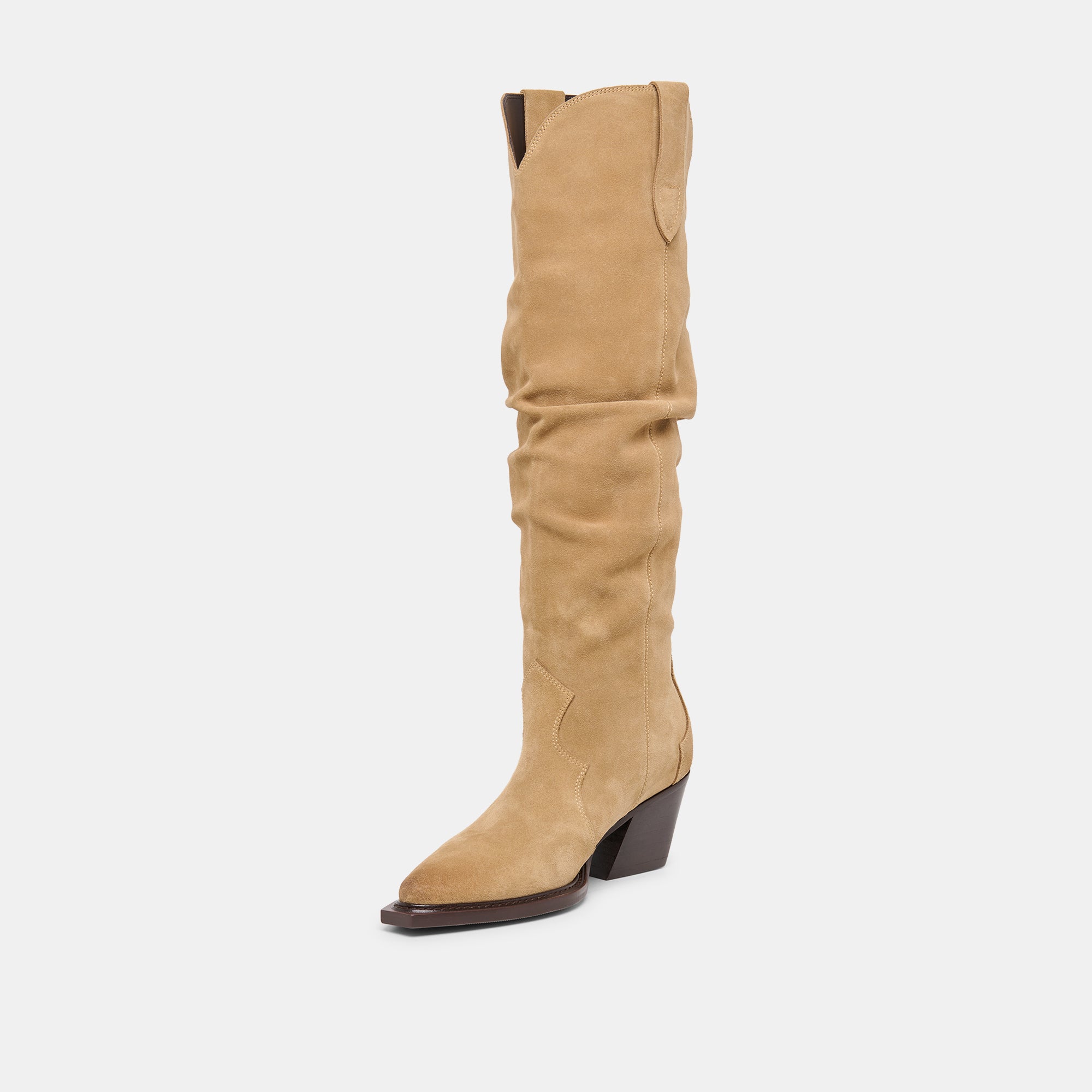BUCKLY BOOTS CAMEL SUEDE - Image 7