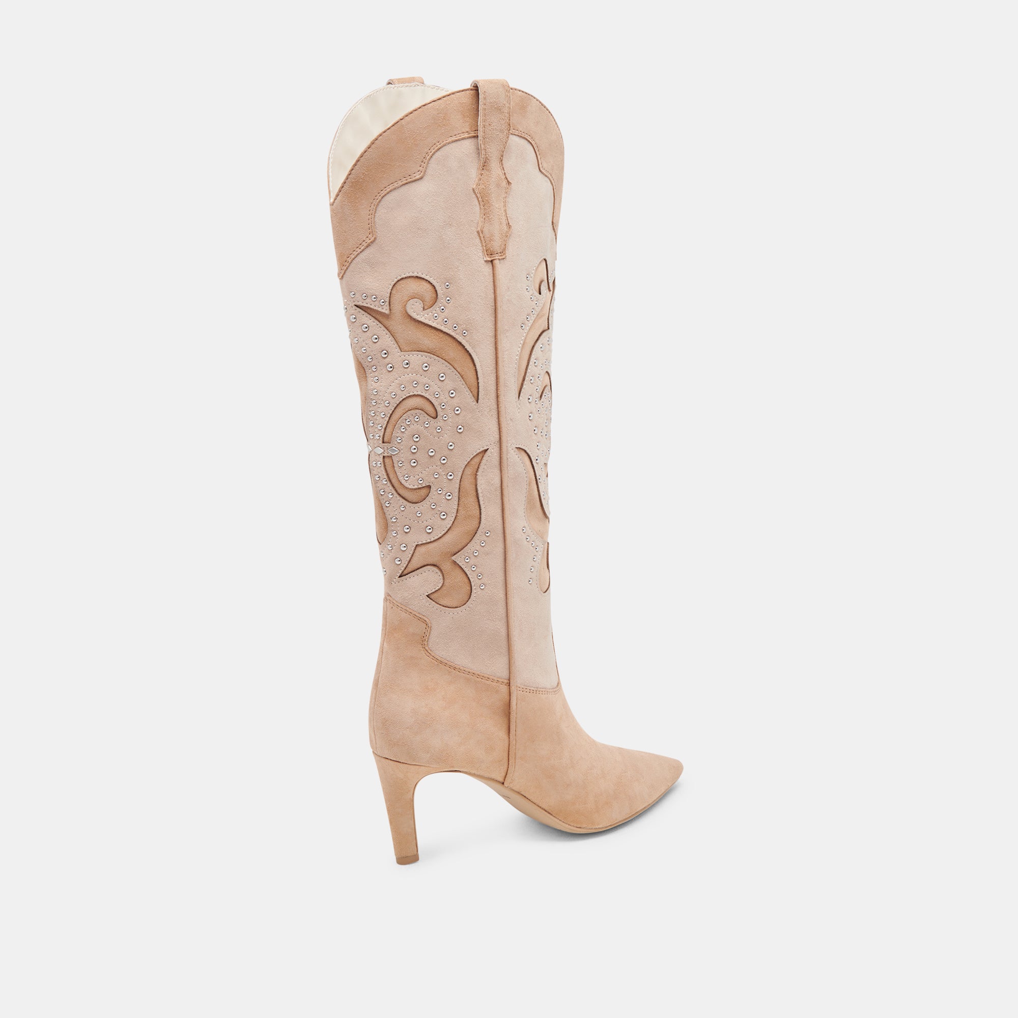 FINLEY STUD BOOTS CAMEL SUEDE - Image 3
