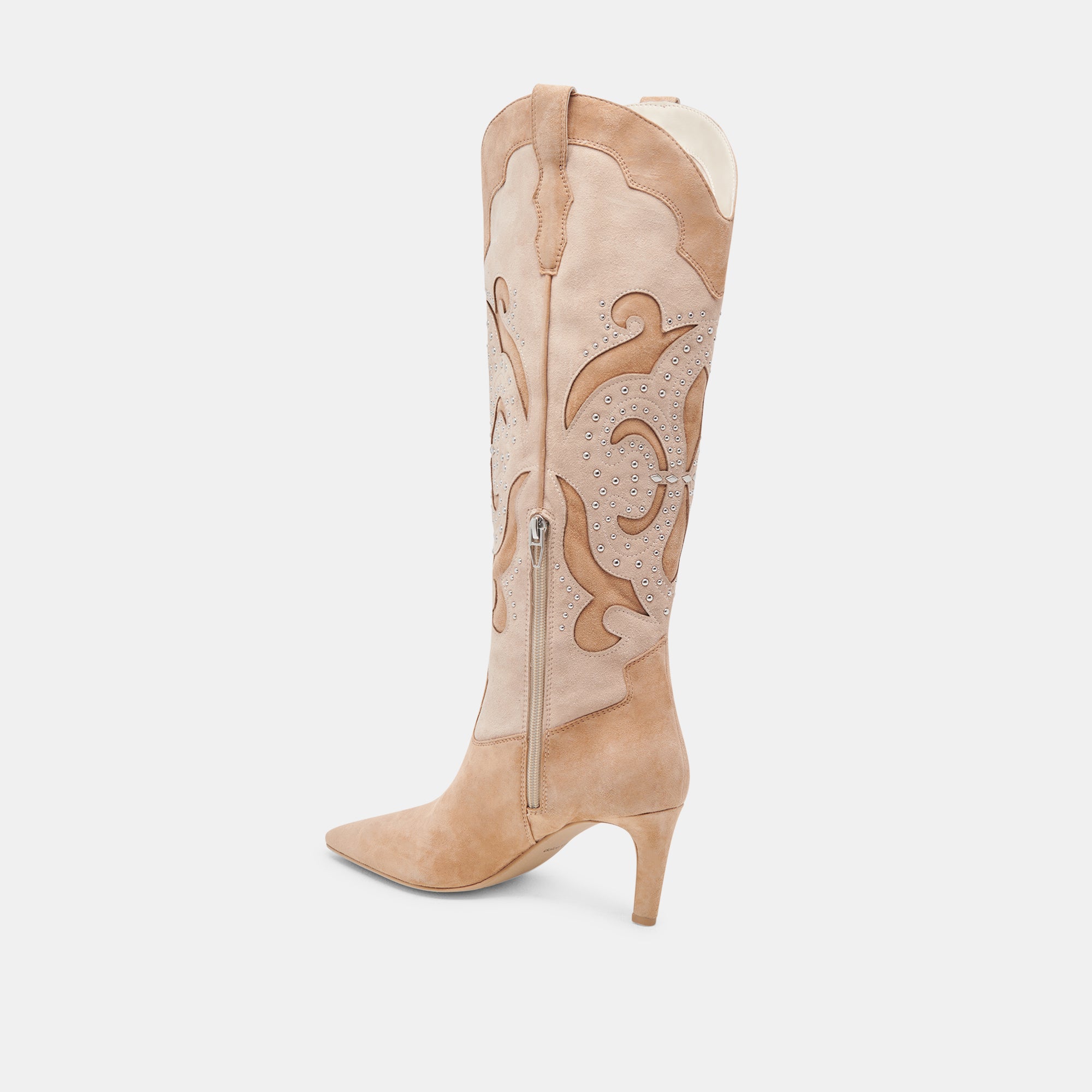 FINLEY STUD BOOTS CAMEL SUEDE - Image 5