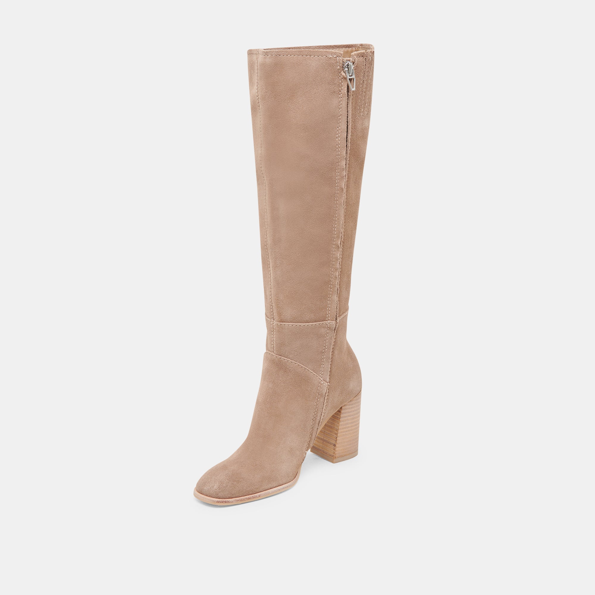 FYNN WIDE CALF BOOTS TRUFFLE SUEDE - Image 8