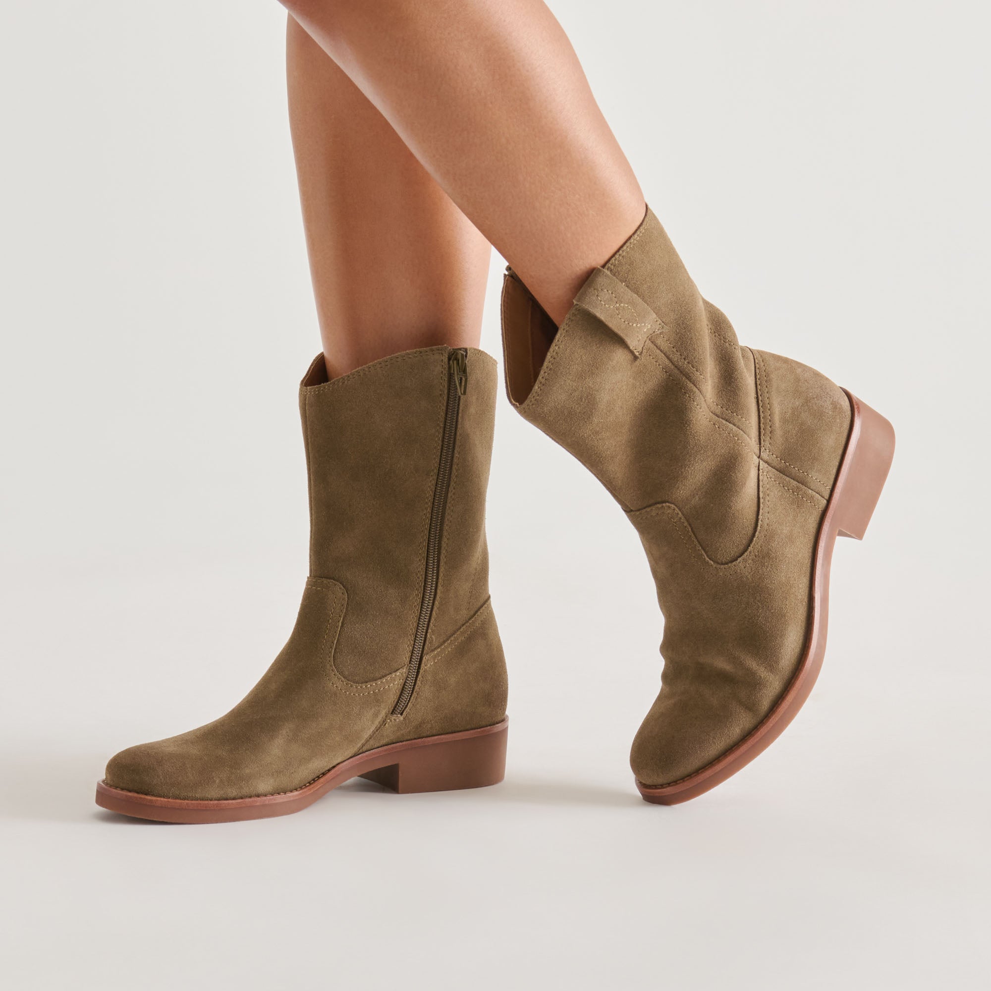 HALINE H2O BOOTS OLIVE SUEDE - Image 2