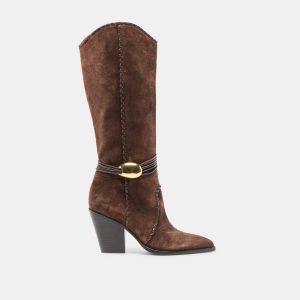 JODY BOOTS DK BROWN SUEDE