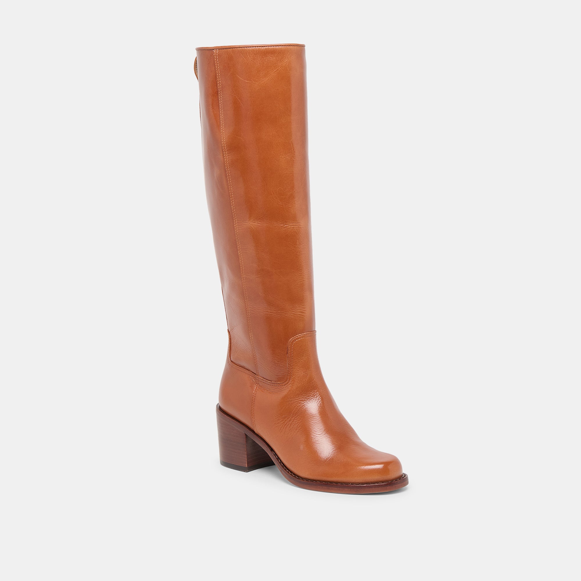 LUCYLE WIDE CALF BOOTS TAN LEATHER - Image 2