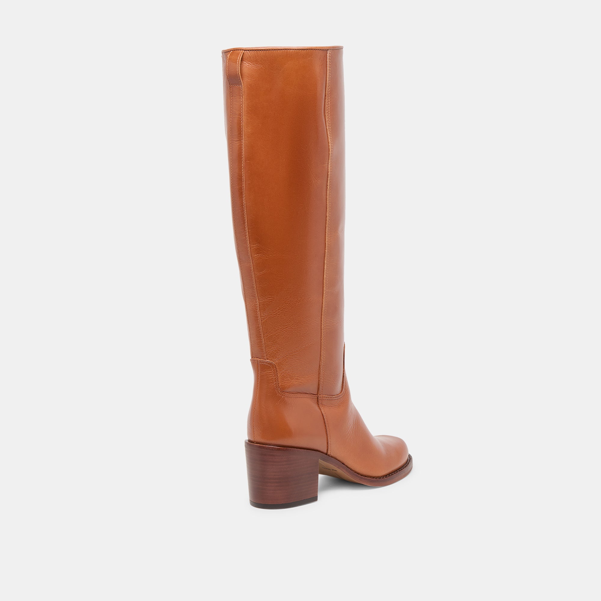 LUCYLE WIDE CALF BOOTS TAN LEATHER - Image 3
