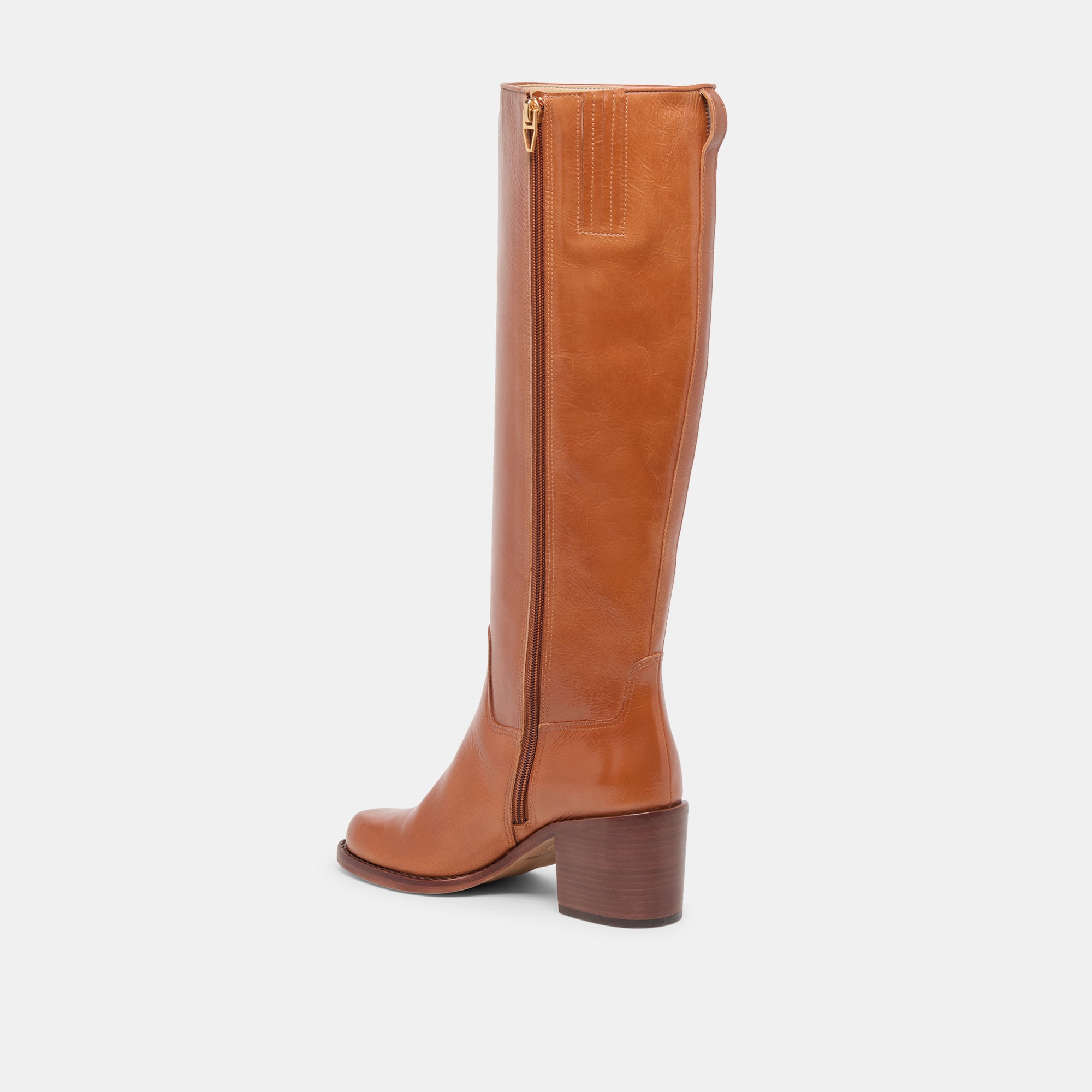 LUCYLE WIDE CALF BOOTS TAN LEATHER - Image 5