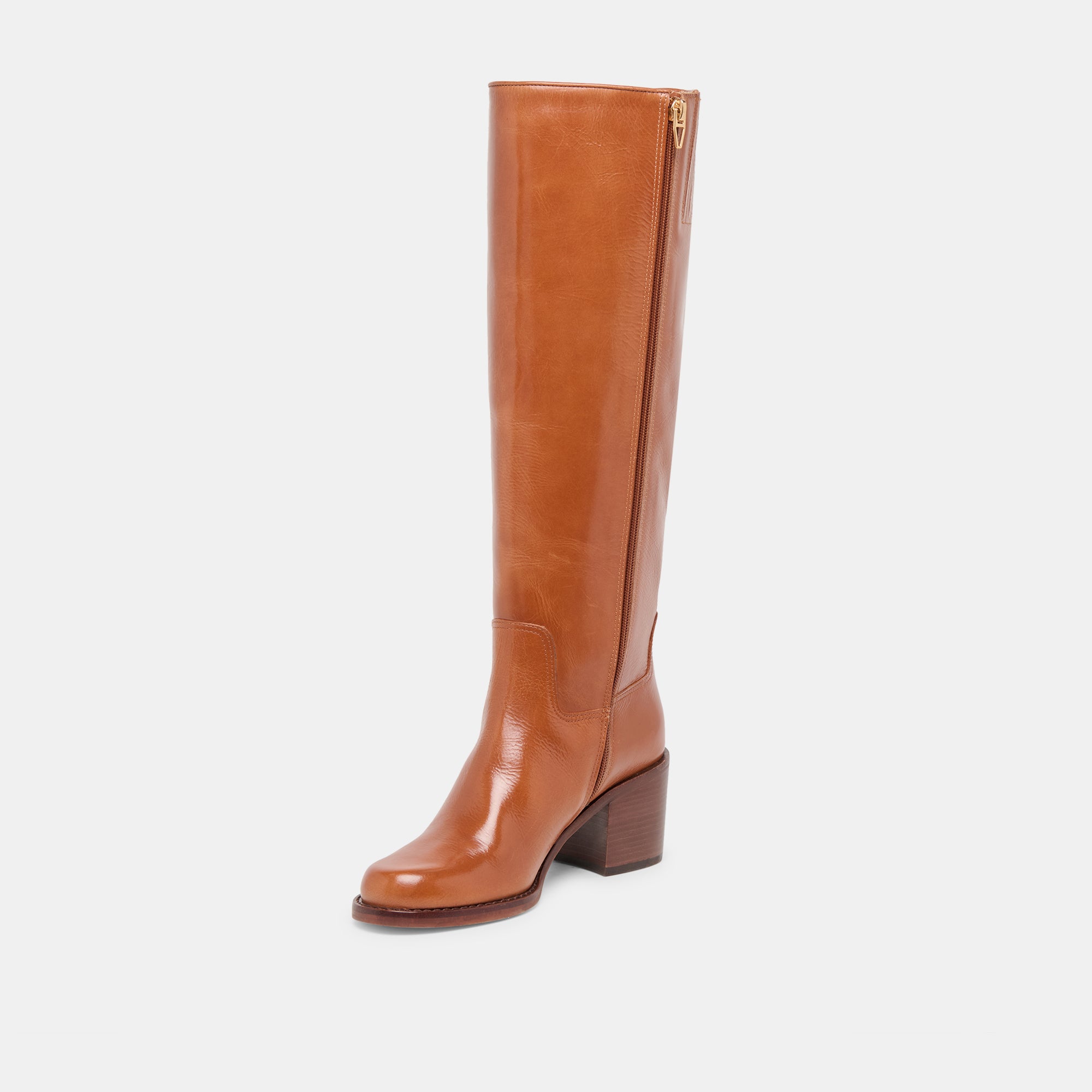 LUCYLE WIDE CALF BOOTS TAN LEATHER - Image 4