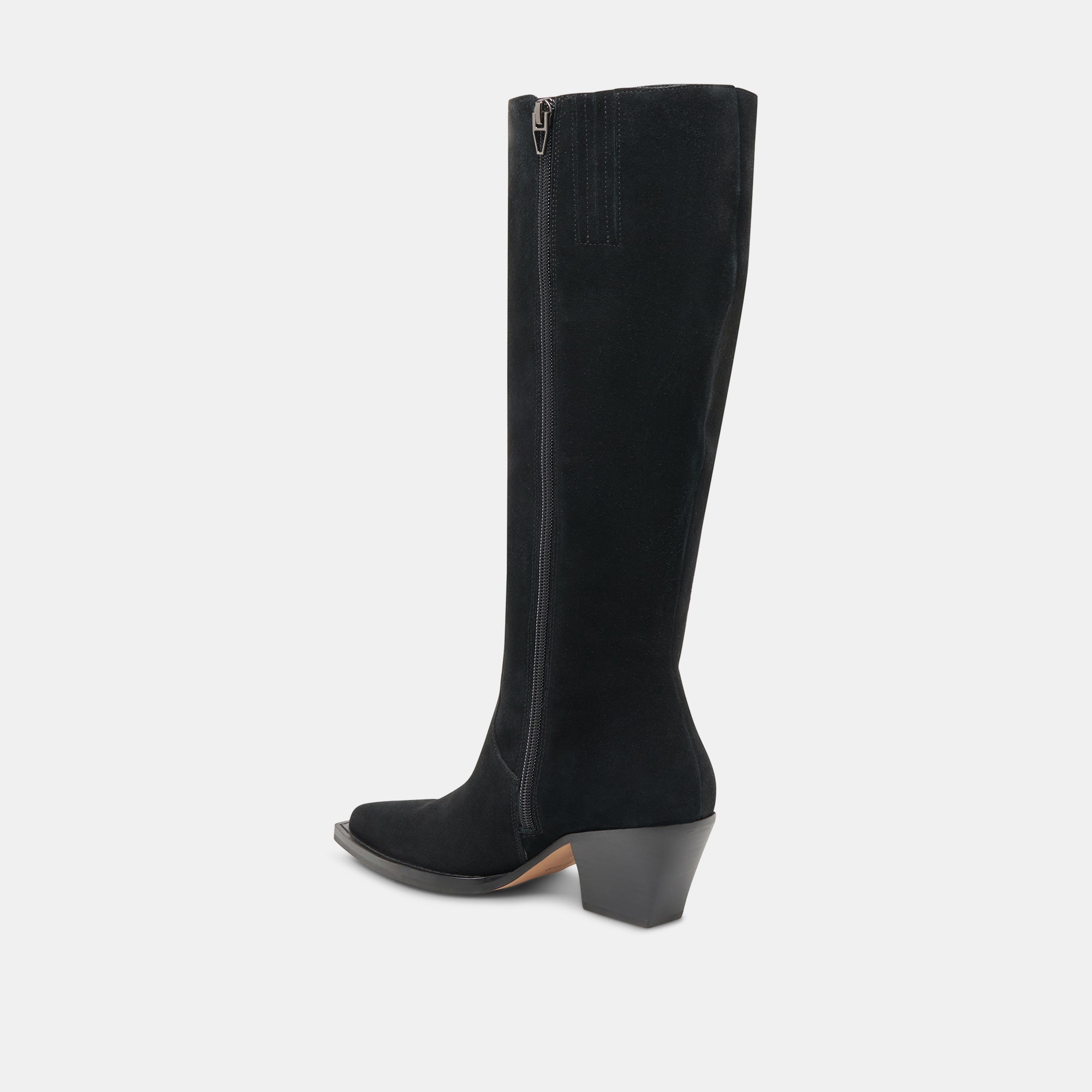 RAJ EXTRA WIDE CALF BOOTS ONYX SUEDE - Image 9