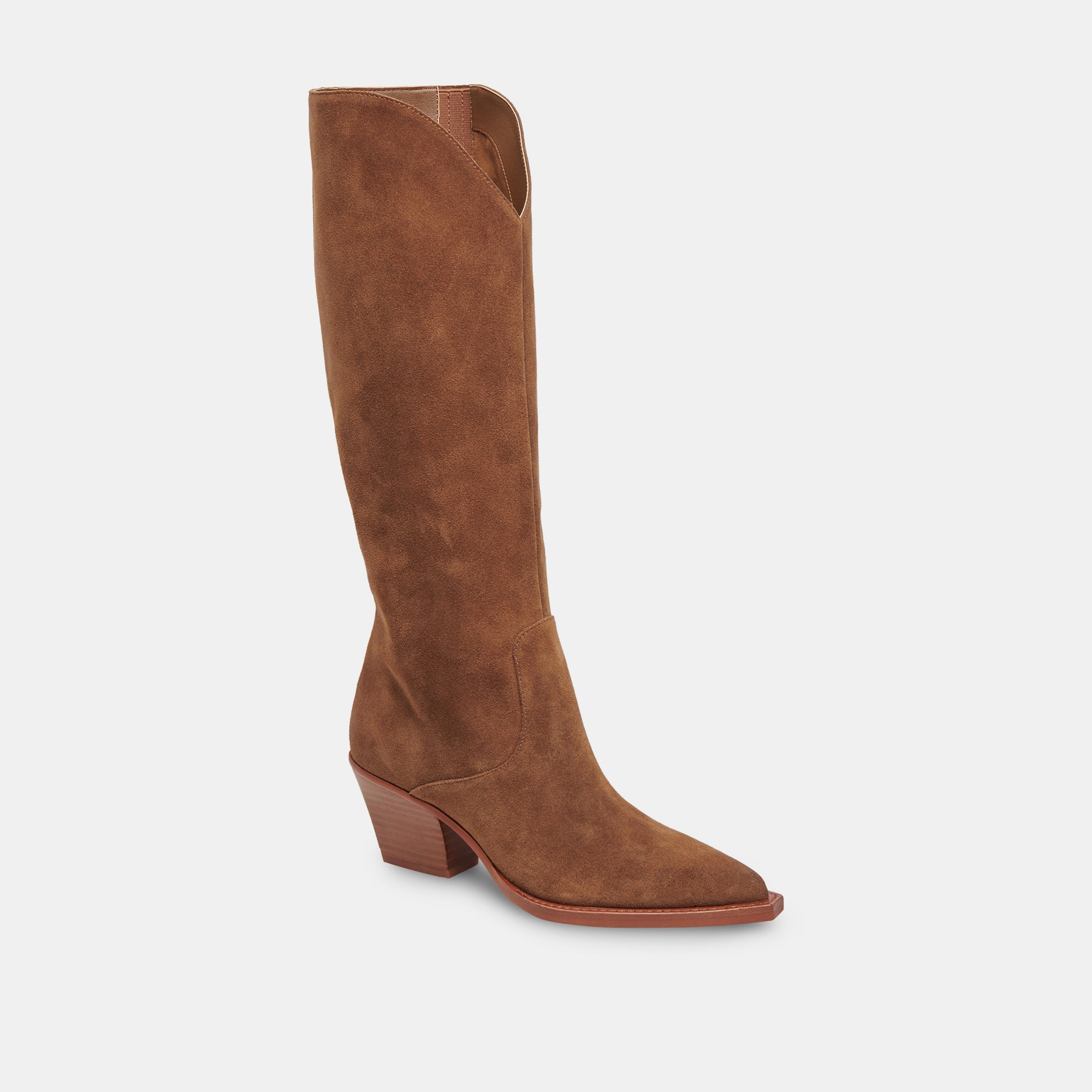 RAJ WIDE CALF BOOTS BROWN SUEDE - Image 4