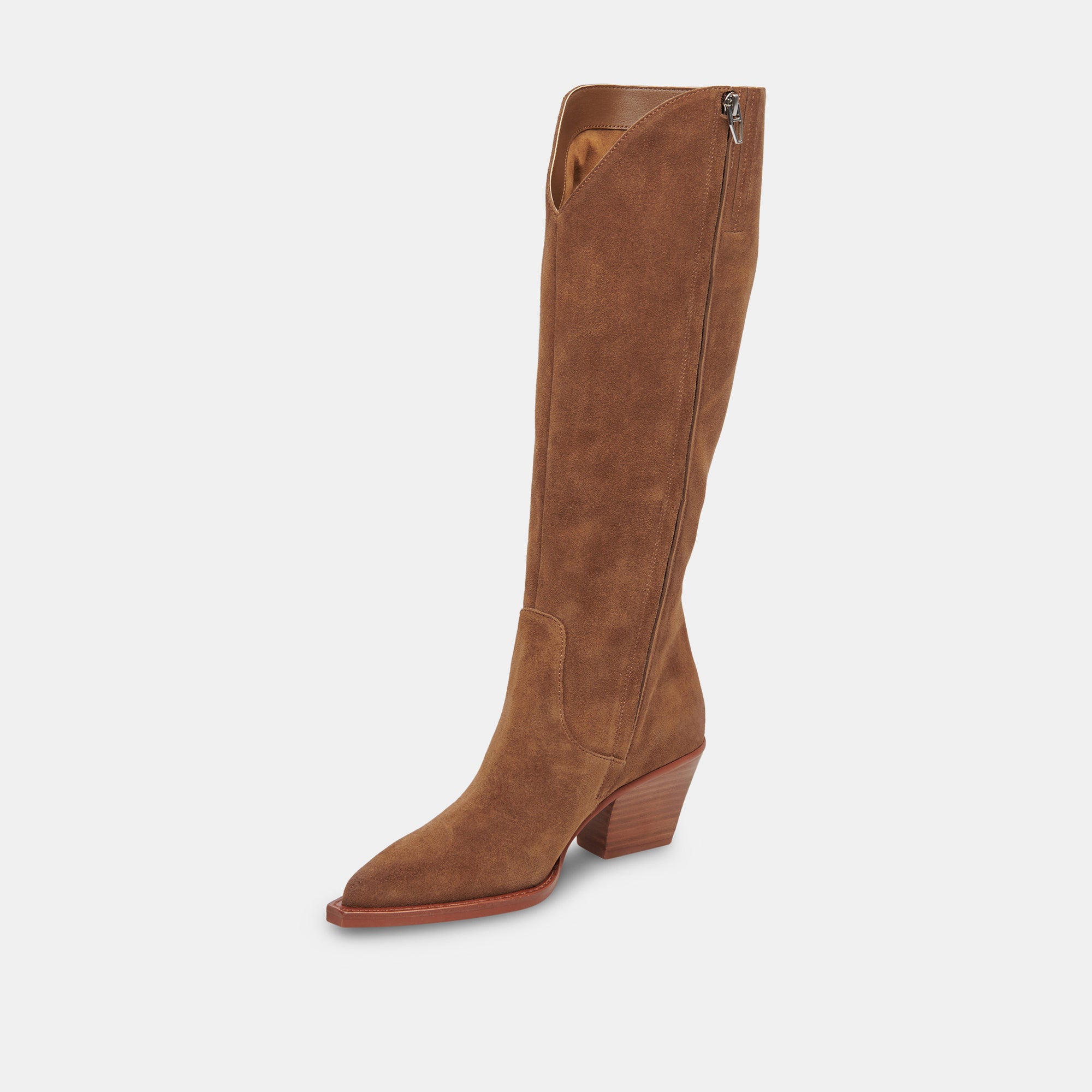 RAJ WIDE CALF BOOTS BROWN SUEDE - Image 14
