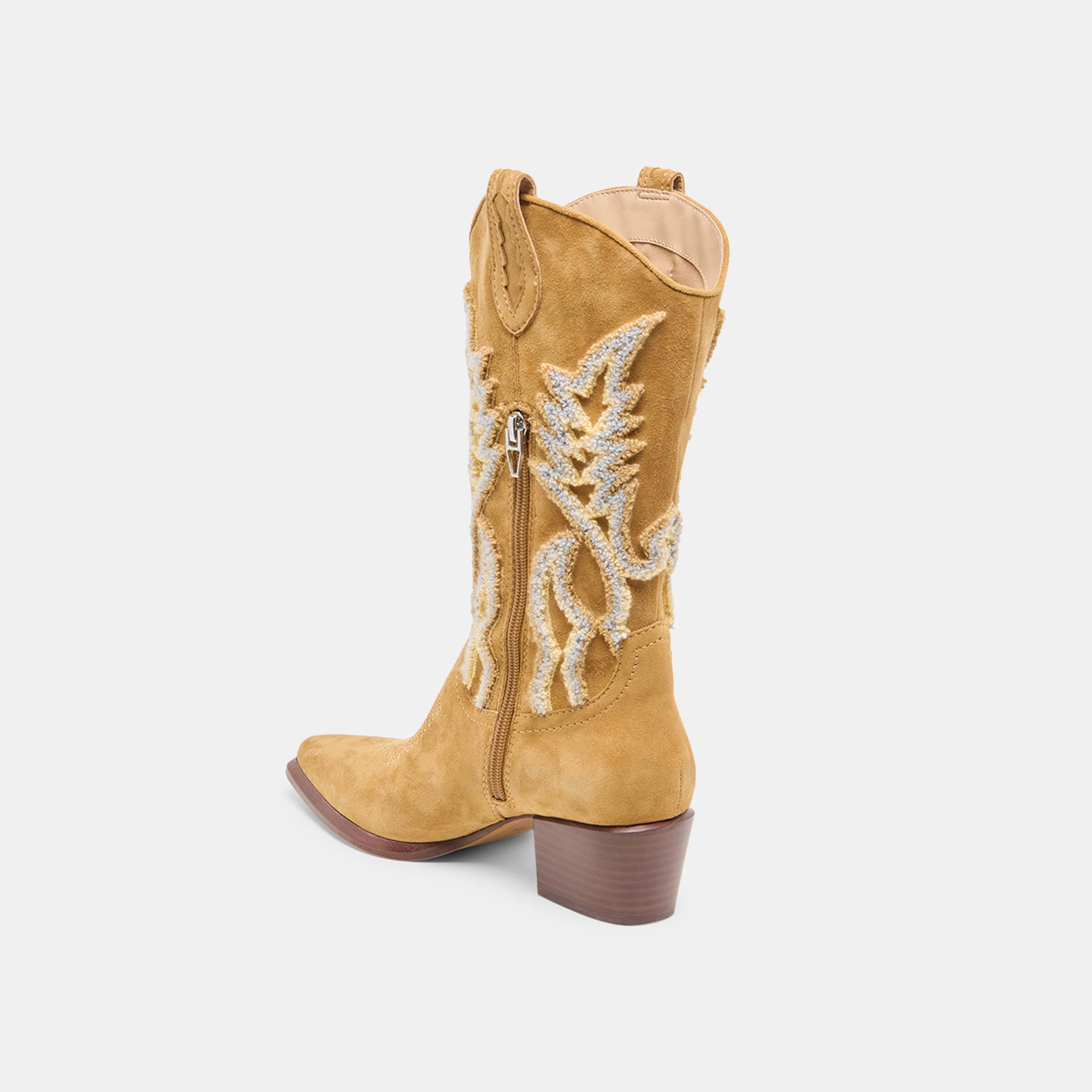 VILA BOOTS CARAMEL SUEDE - Image 7