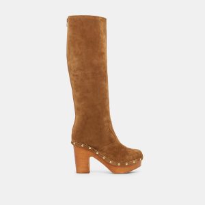 JENNY BOOTS CHESTNUT SUEDE