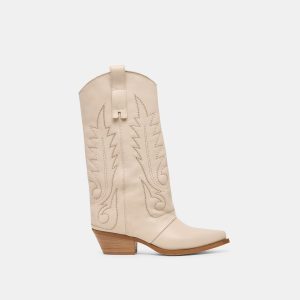 SAMMY BOOTS BONE LEATHER
