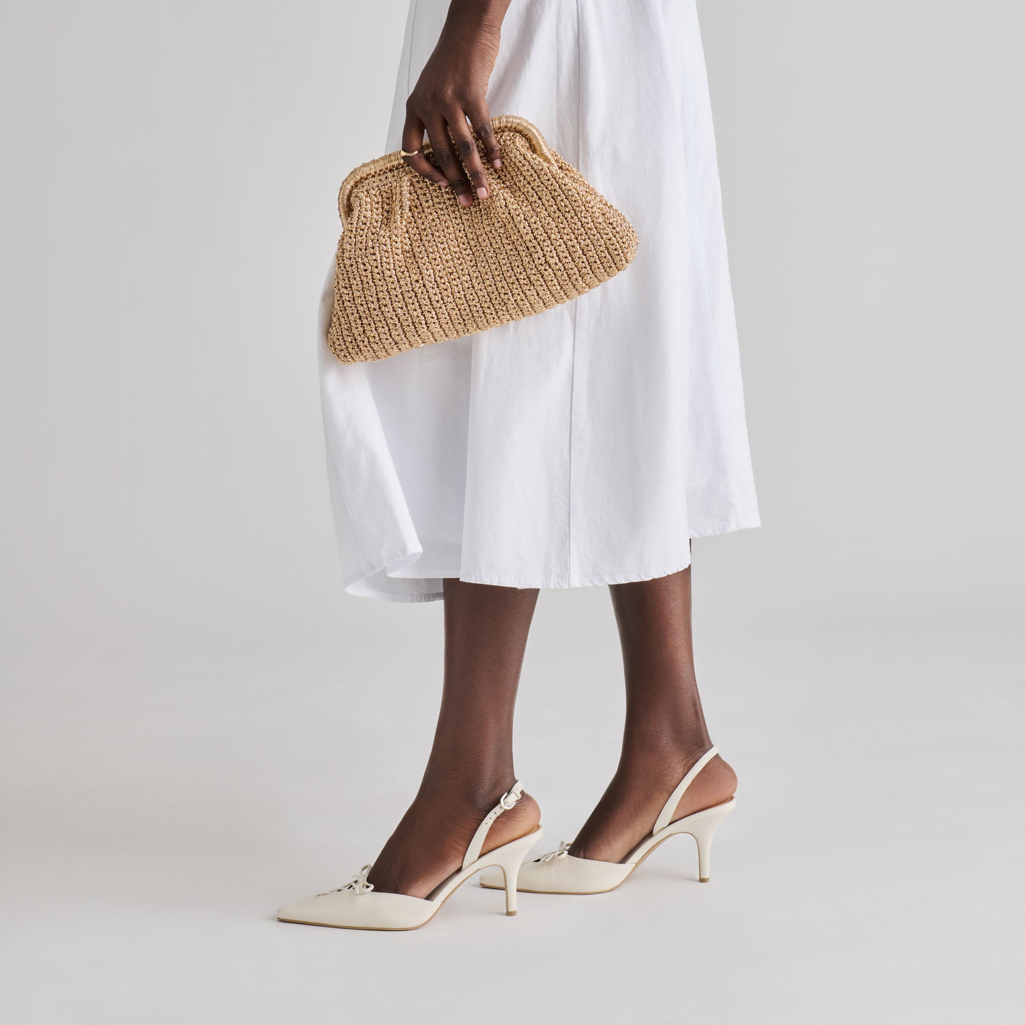 IONE CLUTCH GOLD CROCHET - Image 6