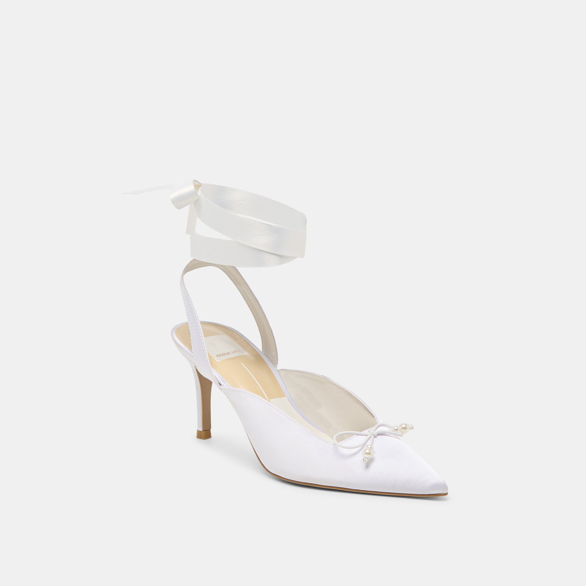 EFORA HEELS TRUE WHITE SATIN - Image 3