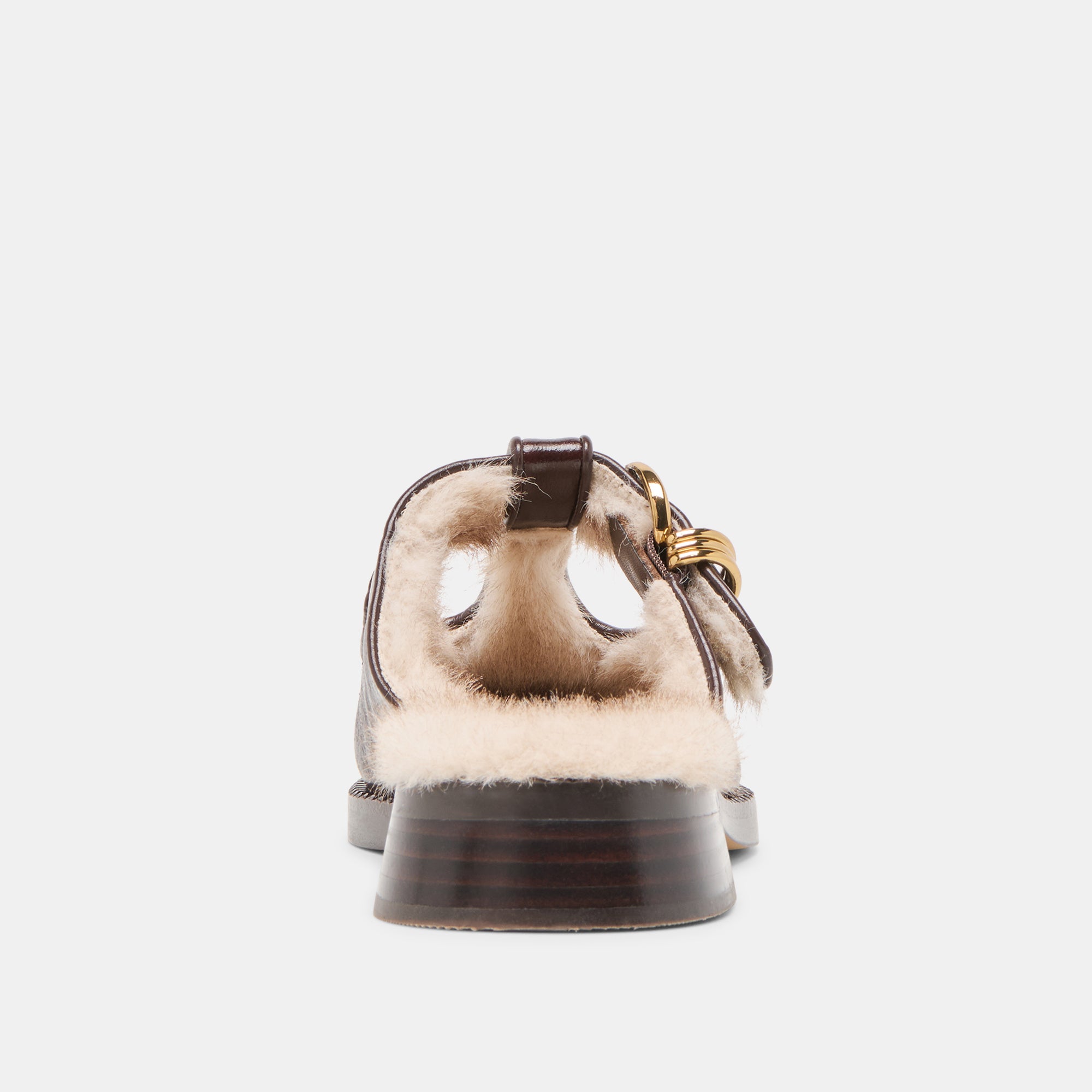 HARLAH PLUSH FLATS CHOCOLATE LEATHER - Image 7