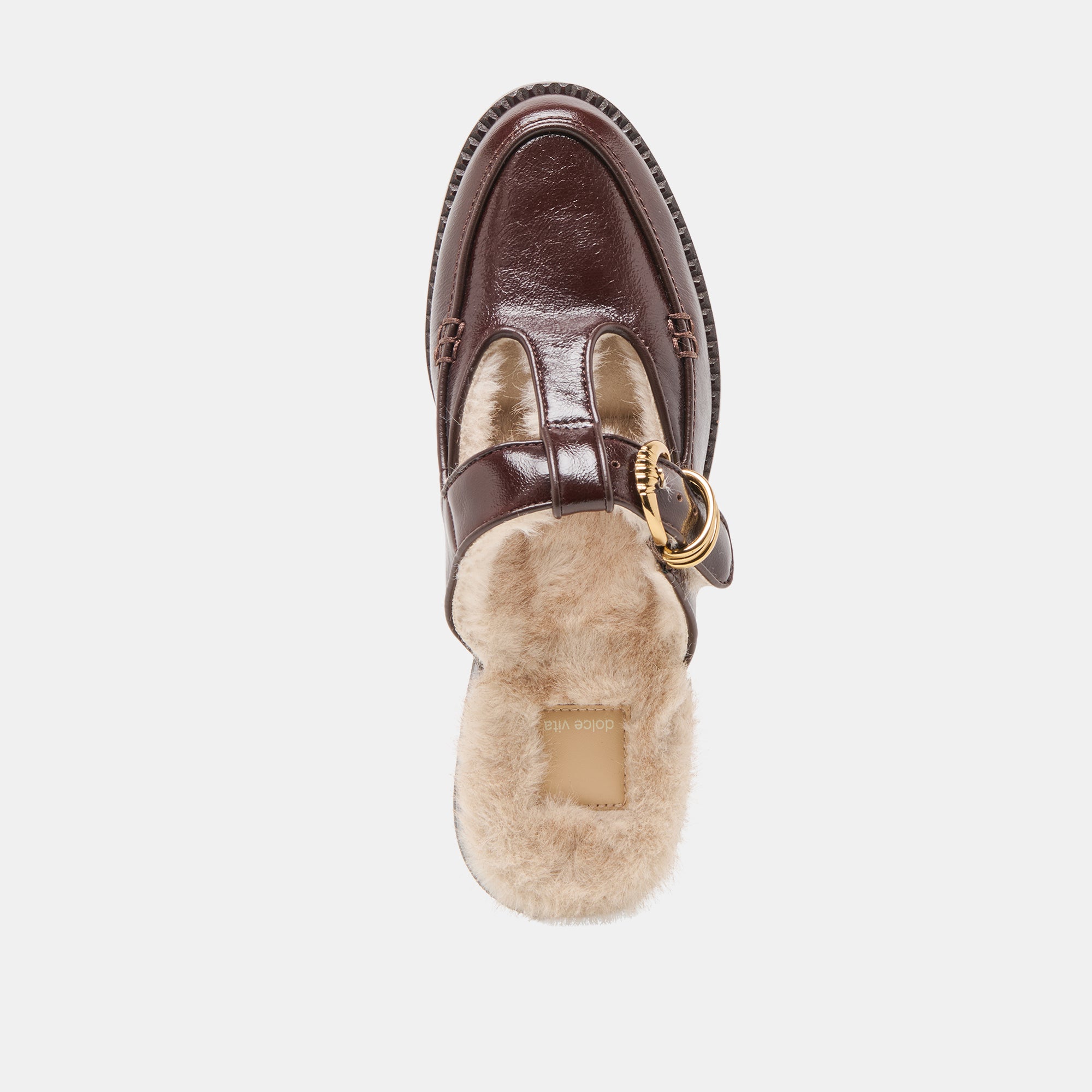 HARLAH PLUSH FLATS CHOCOLATE LEATHER - Image 8