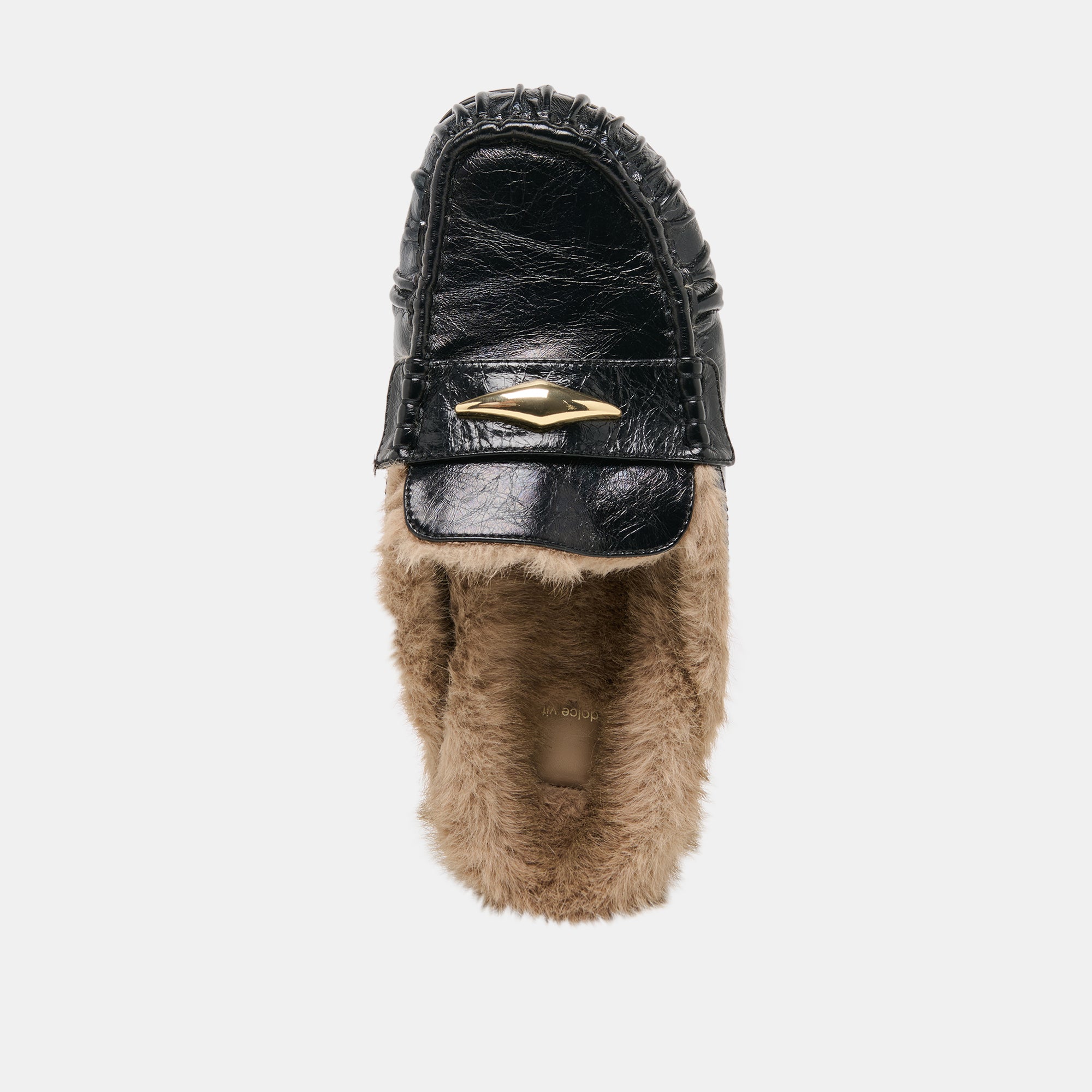 JODERO PLUSH FLATS BLACK LEATHER - Image 11