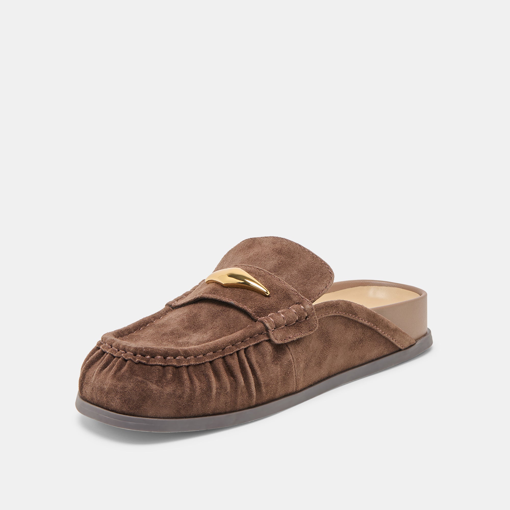 JODERO FLATS DK BROWN SUEDE - Image 6