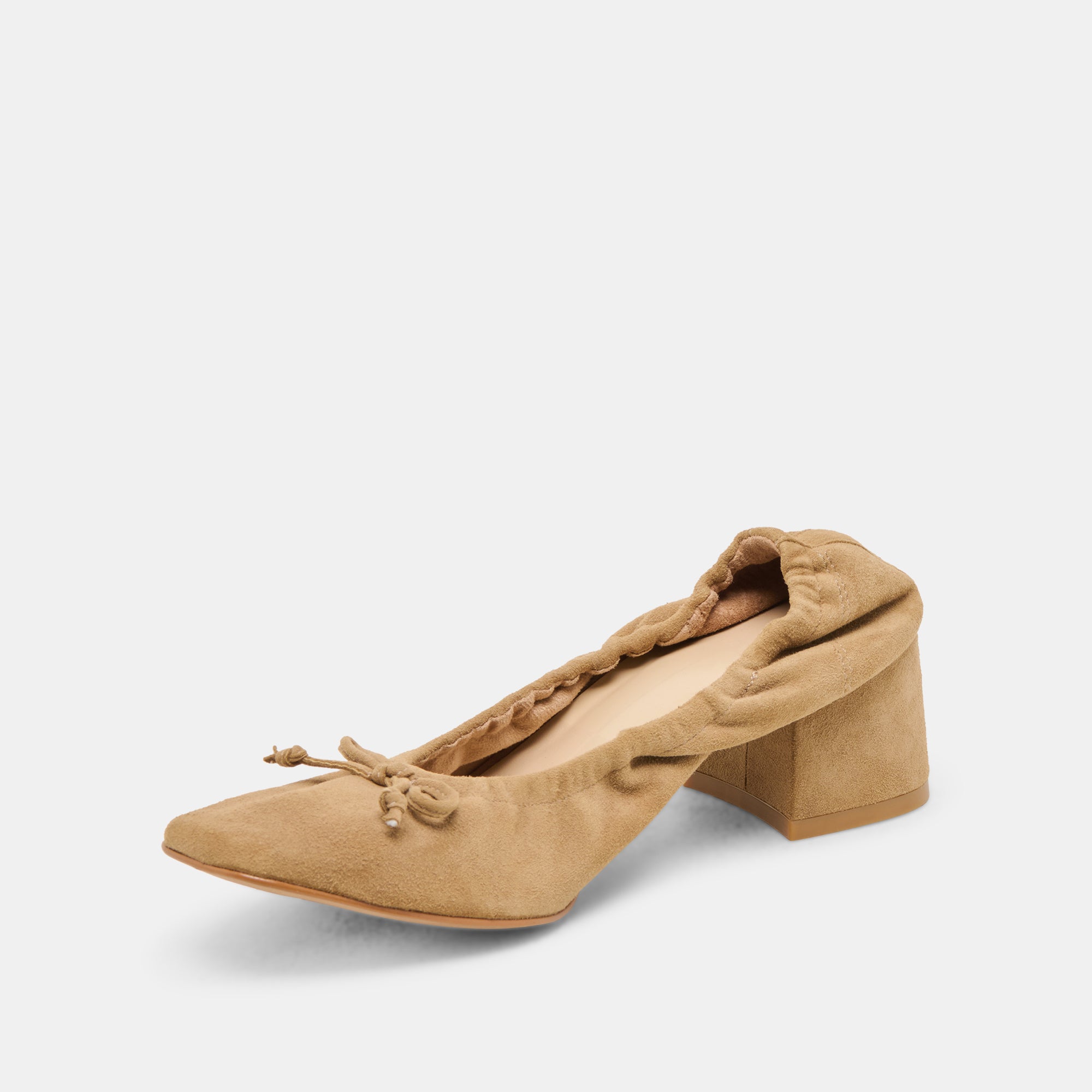 KARMIN HEELS DK TAUPE SUEDE - Image 4