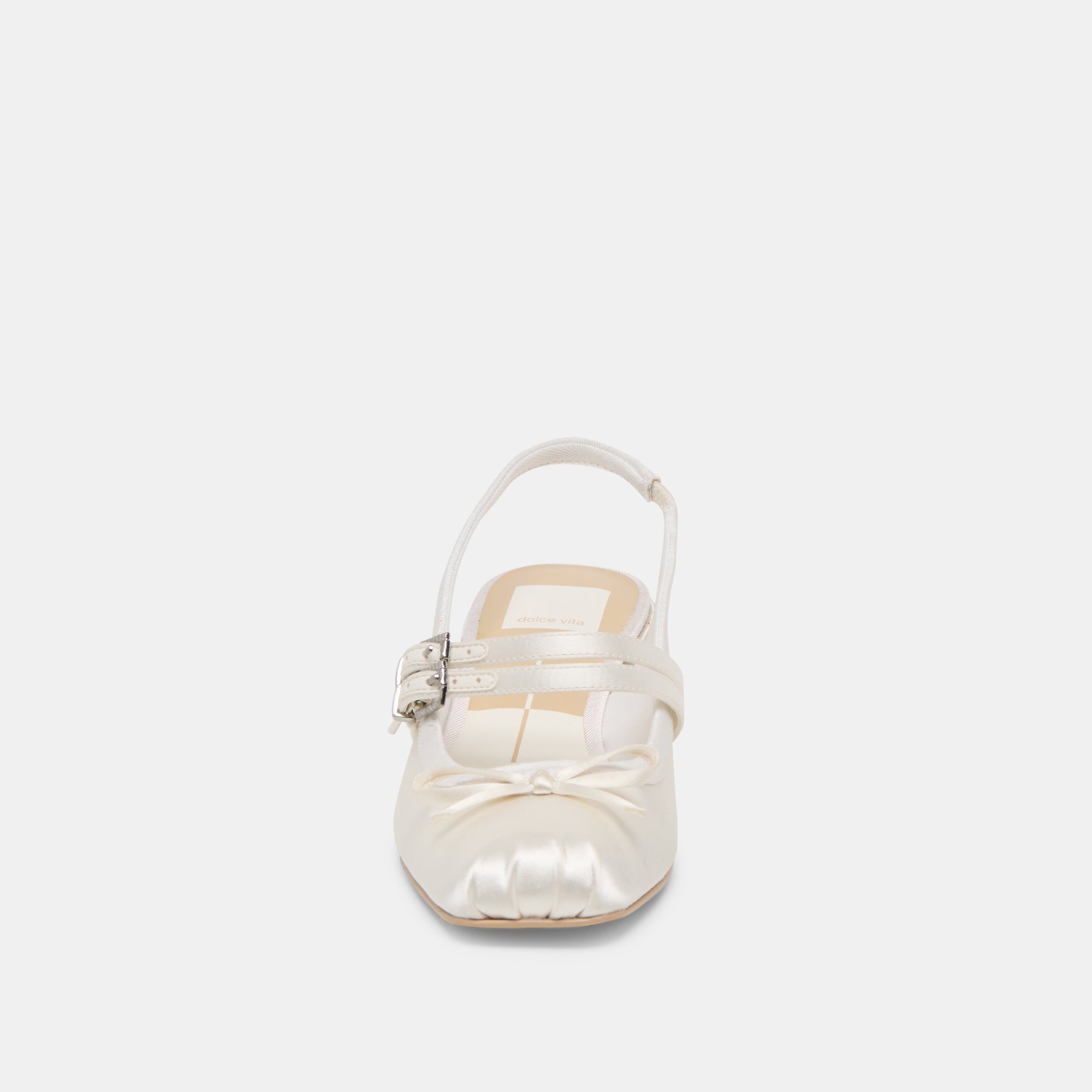 LORIS HEELS TRUE WHITE SATIN - Image 7