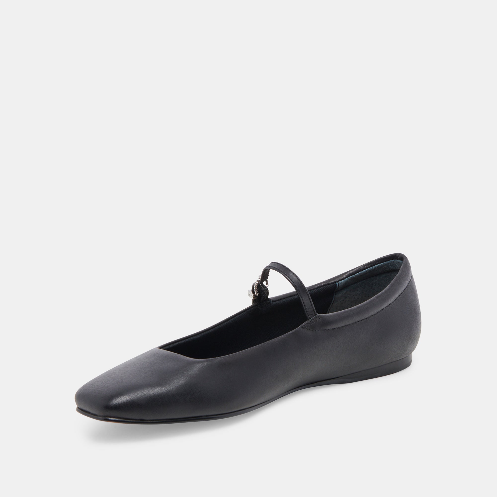 REYES BALLET FLATS BLACK LEATHER - Image 7