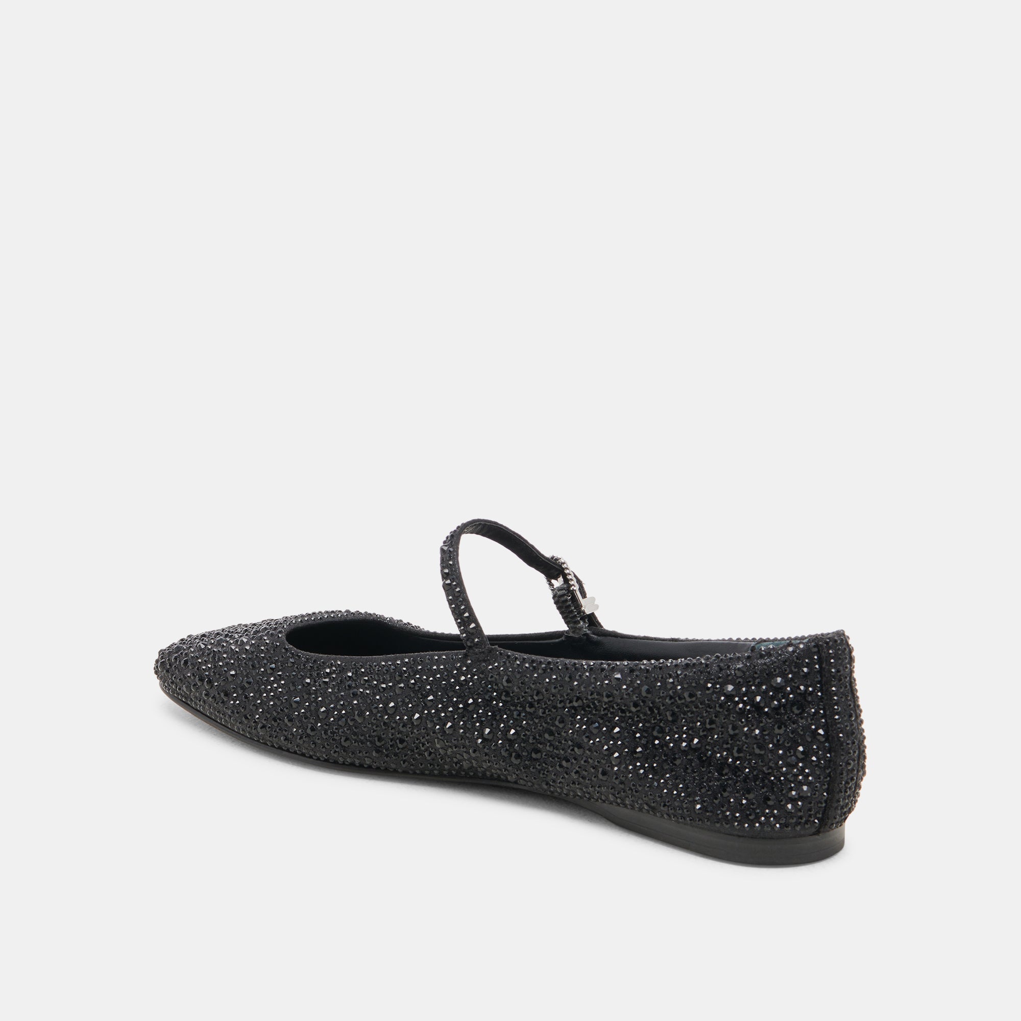 REYES CRYSTAL BALLET FLATS BLACK METALLIC CRYSTAL - Image 7