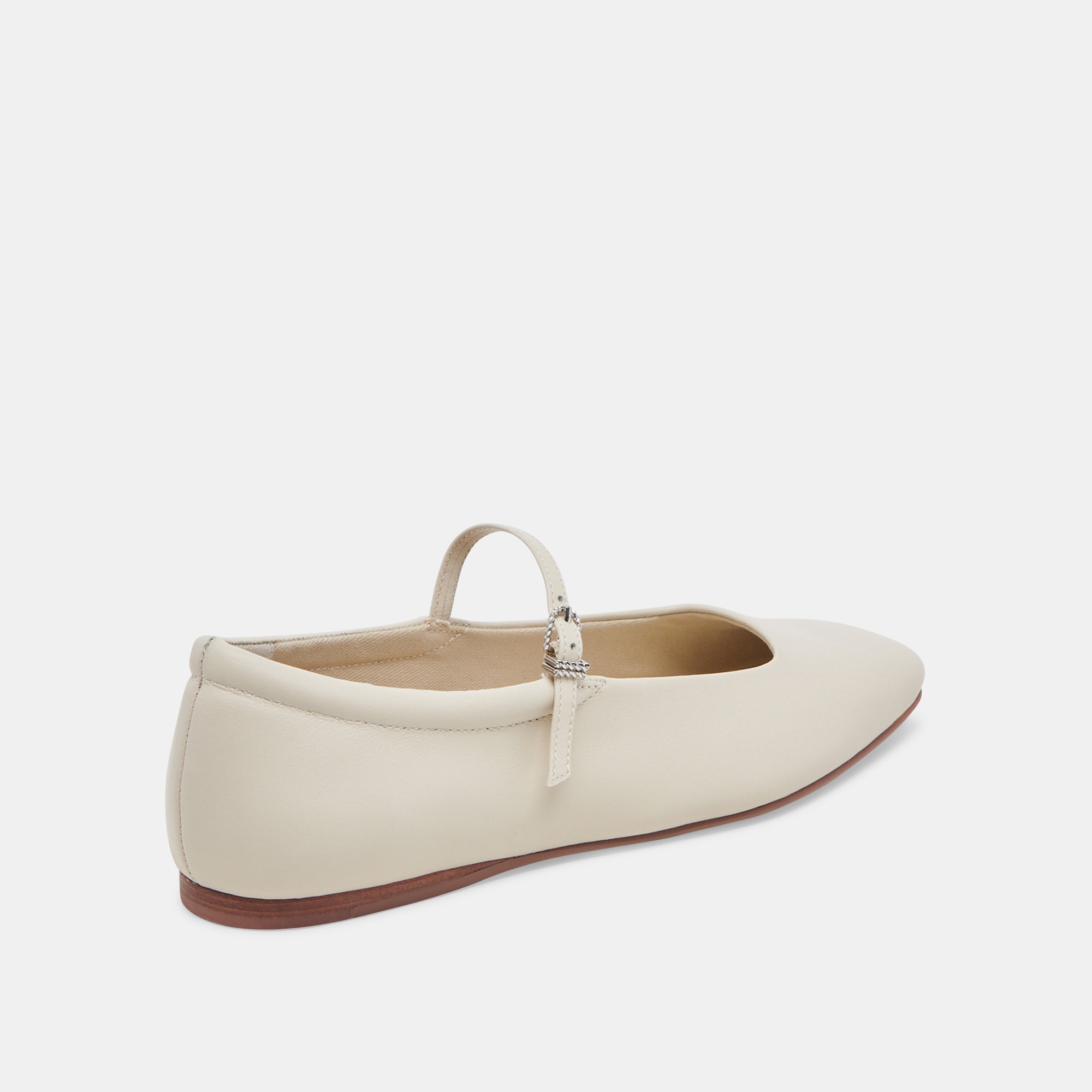 REYES BALLET FLATS IVORY LEATHER - Image 8