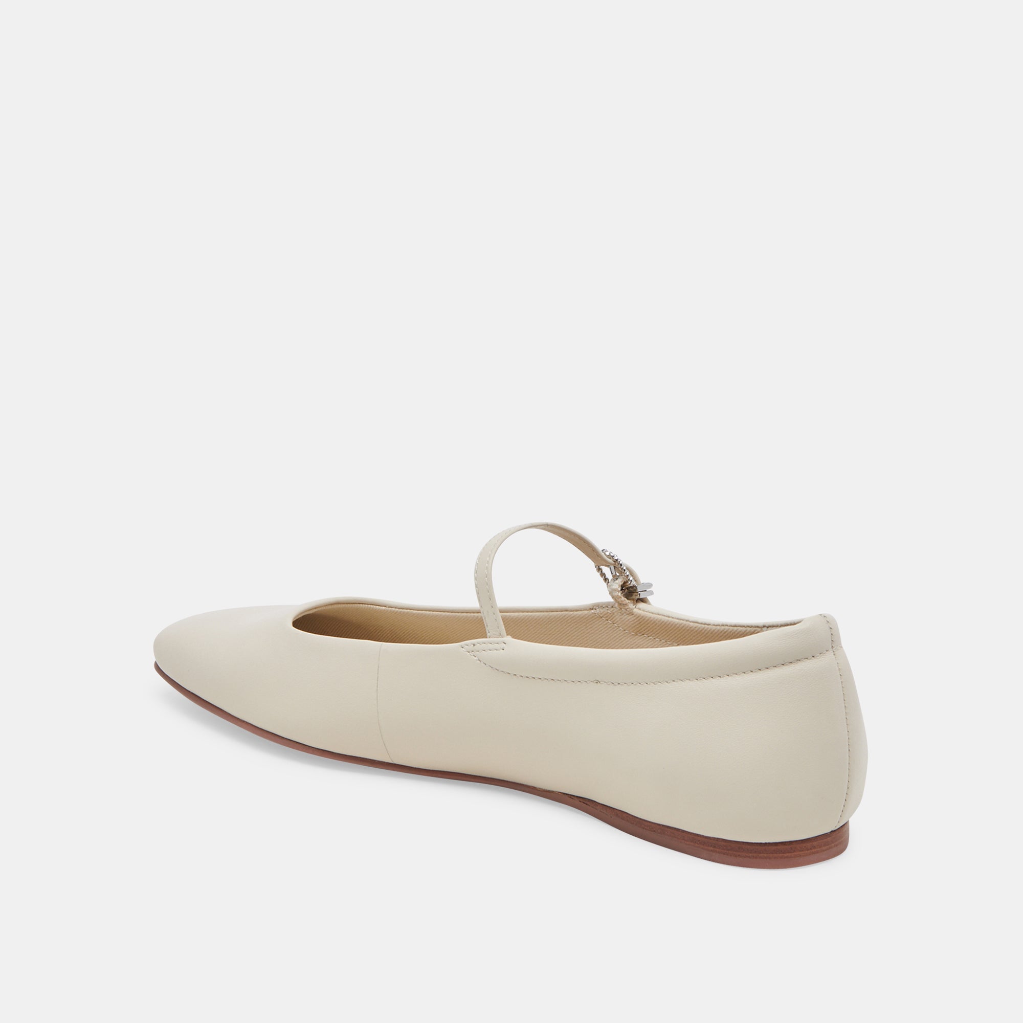 REYES BALLET FLATS IVORY LEATHER - Image 10