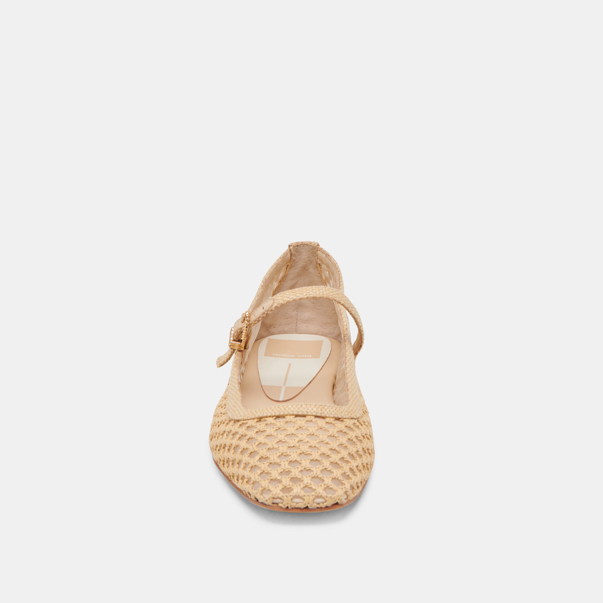 REYES WIDE BALLET FLATS LT NATURAL WOVEN RAFFIA - Image 6