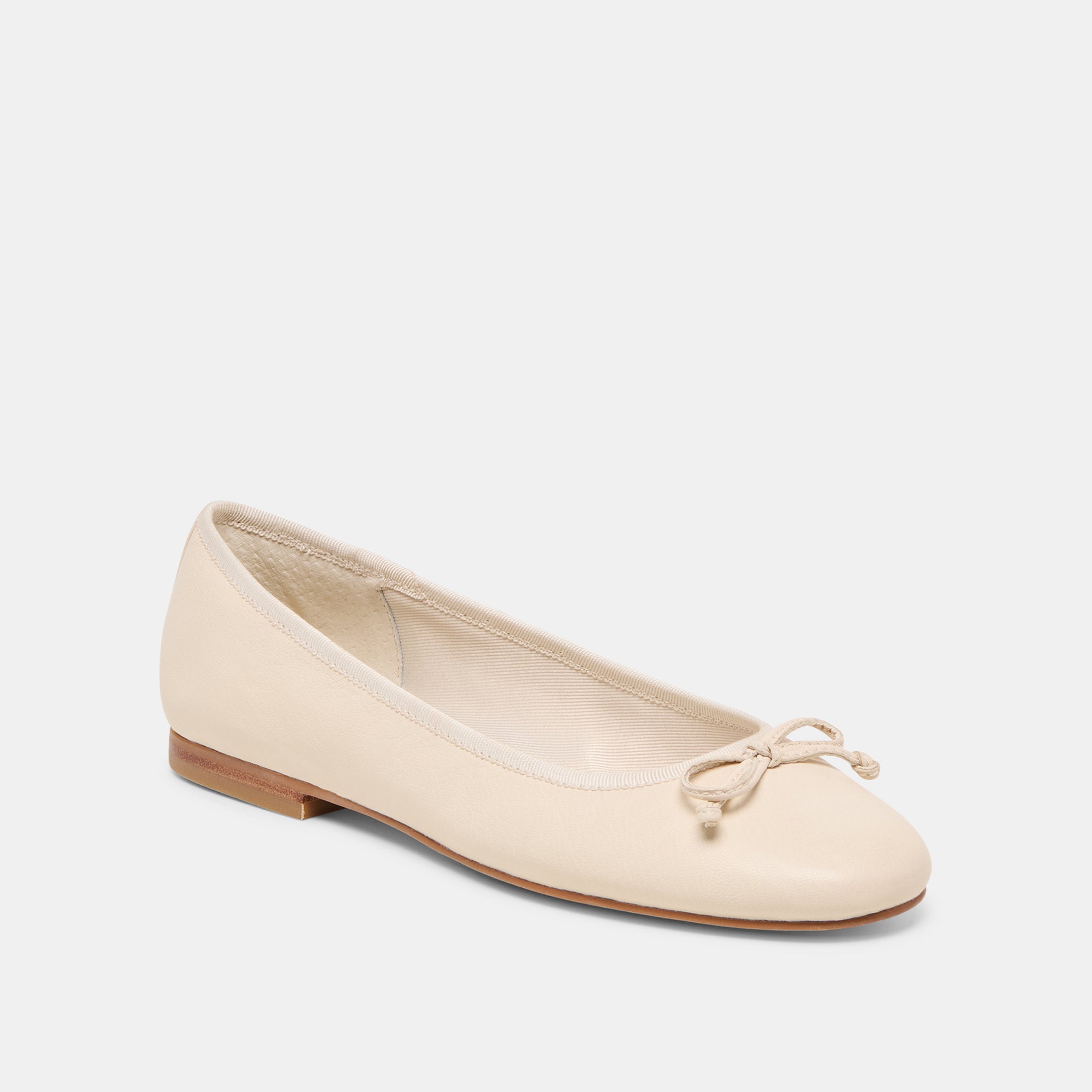 RITLA WIDE BALLET FLATS BONE LEATHER - Image 2