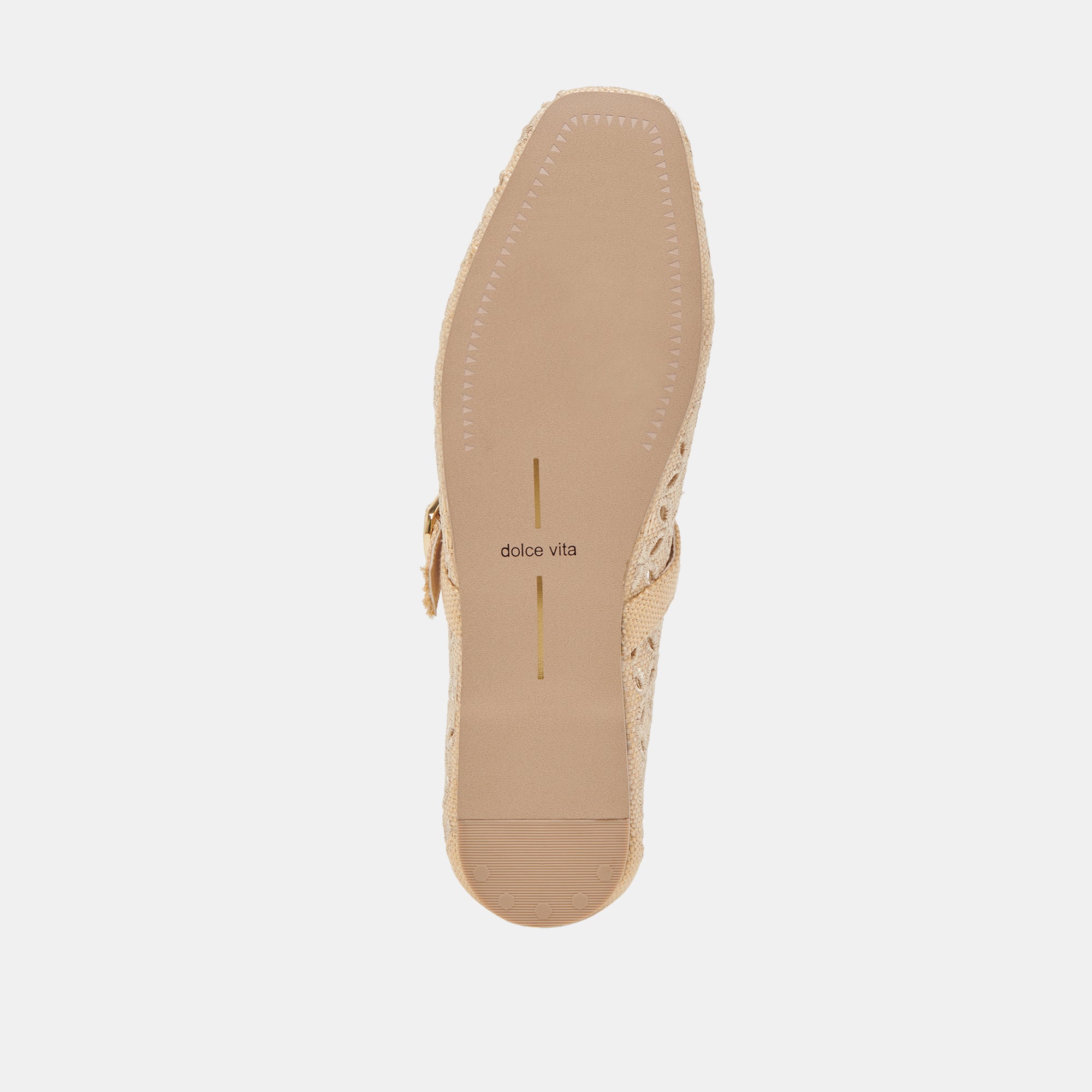RODNI EYELET PERF BALLET FLATS LT NATURAL WOVEN RAFFIA - Image 11