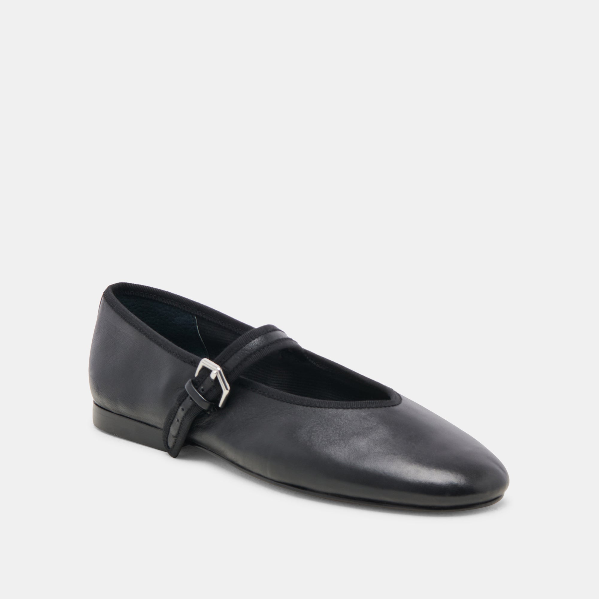 ROSLYN BALLET FLATS BLACK LEATHER - Image 3
