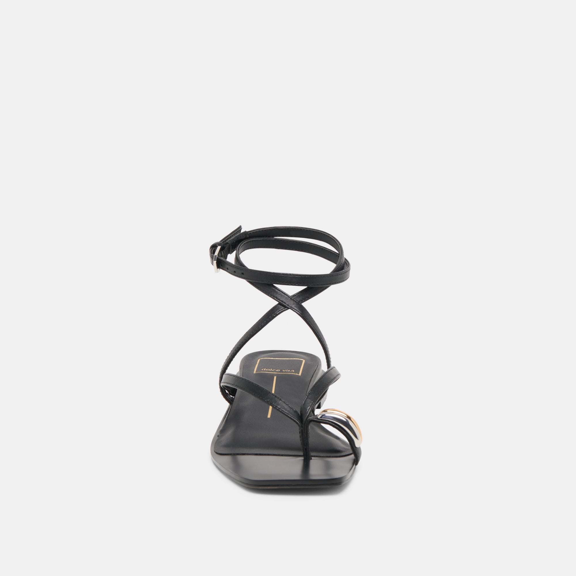 TYRICE SANDALS BLACK LEATHER - Image 8