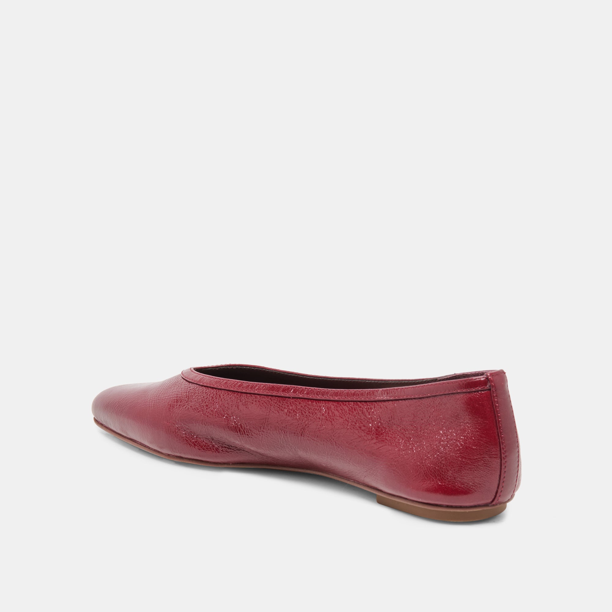 CARET BALLET FLATS GARNET LEATHER - Image 5