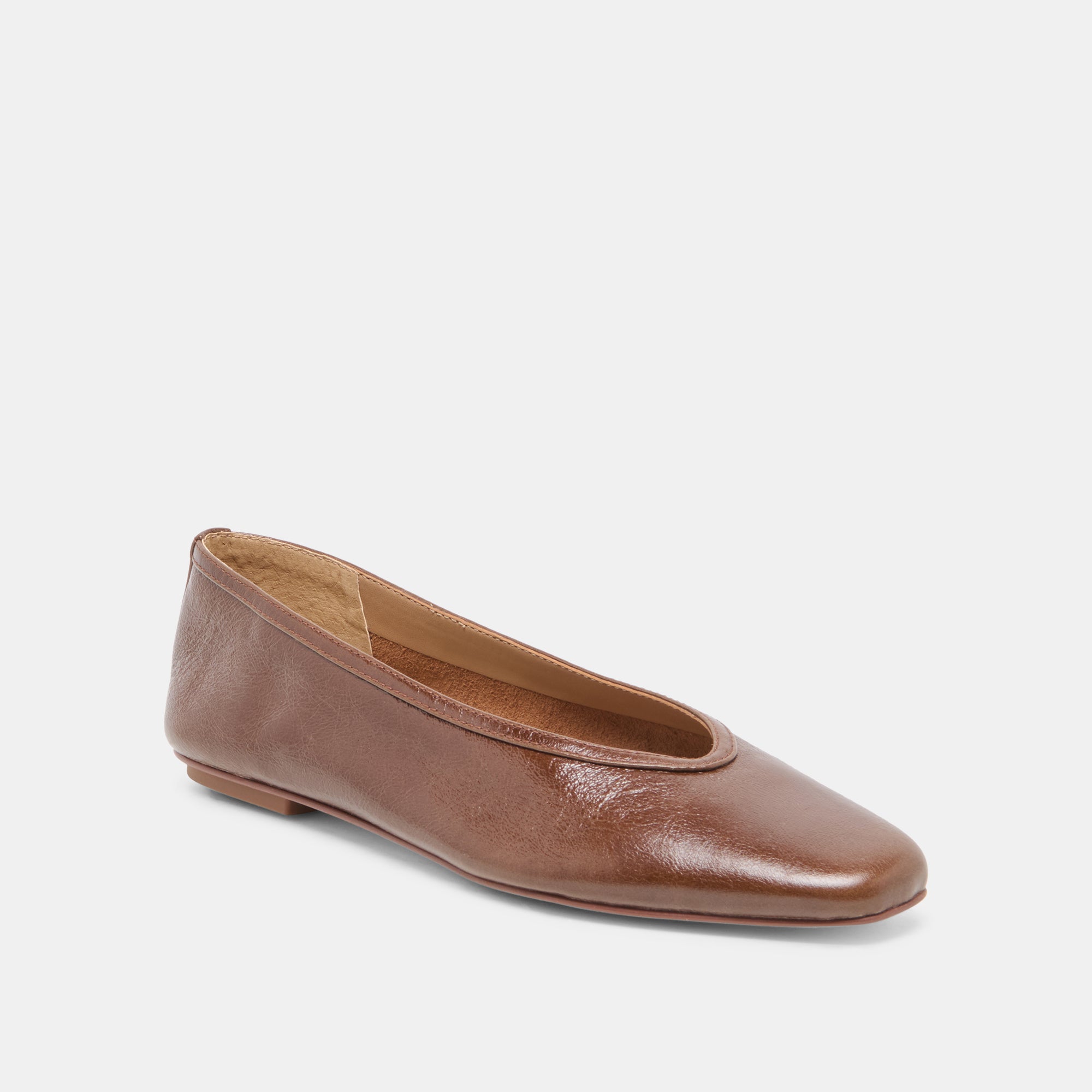 CARET BALLET FLATS RUSSET LEATHER - Image 2