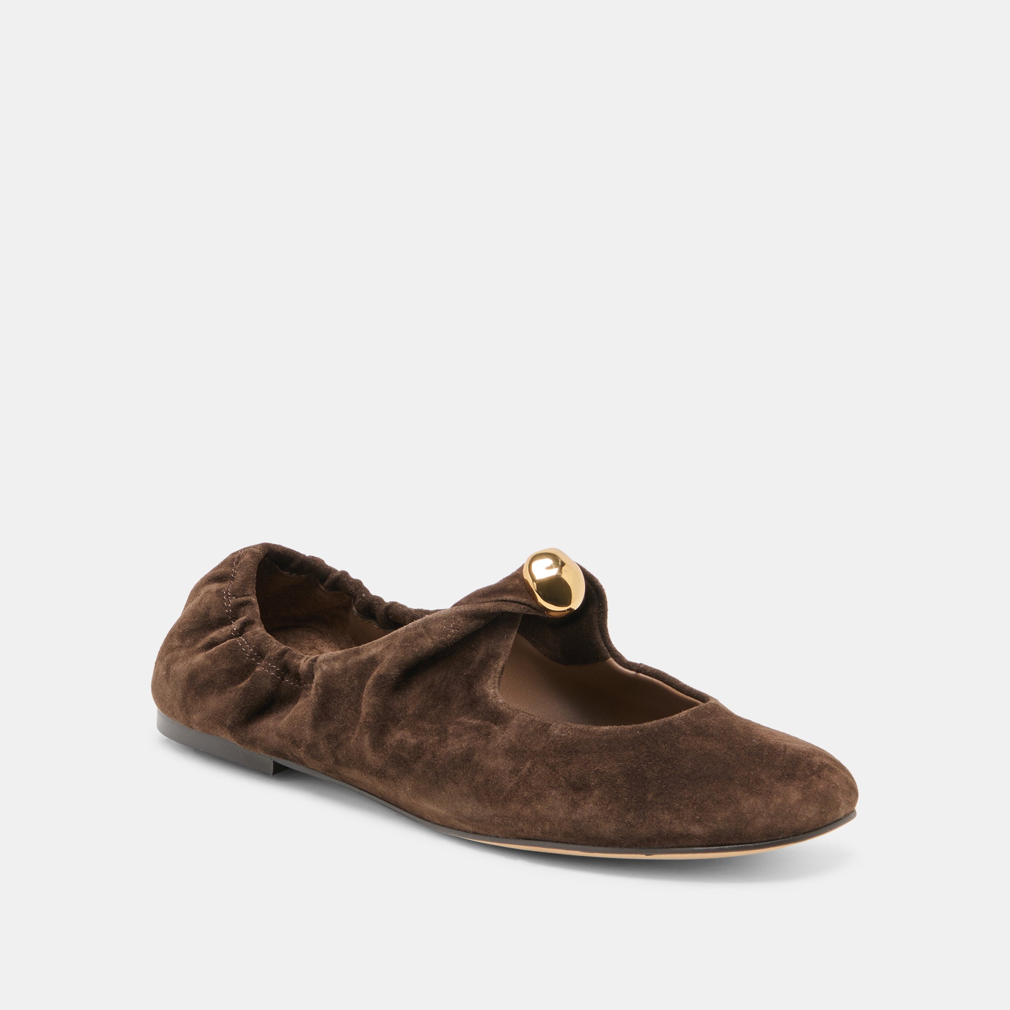 CORNEL FLATS DK BROWN SUEDE - Image 2